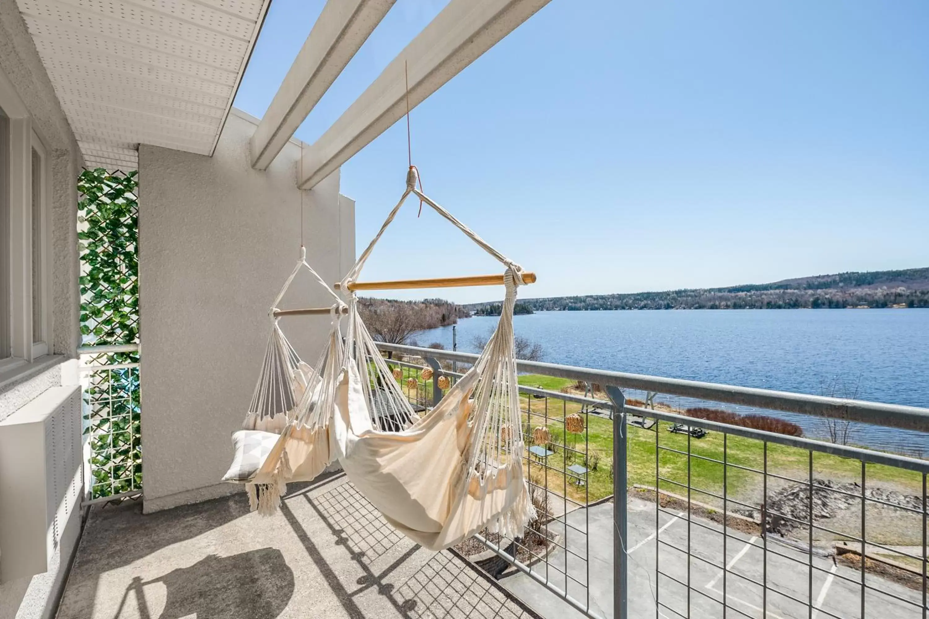 Natural landscape, Balcony/Terrace in Manoir Lac-Etchemin