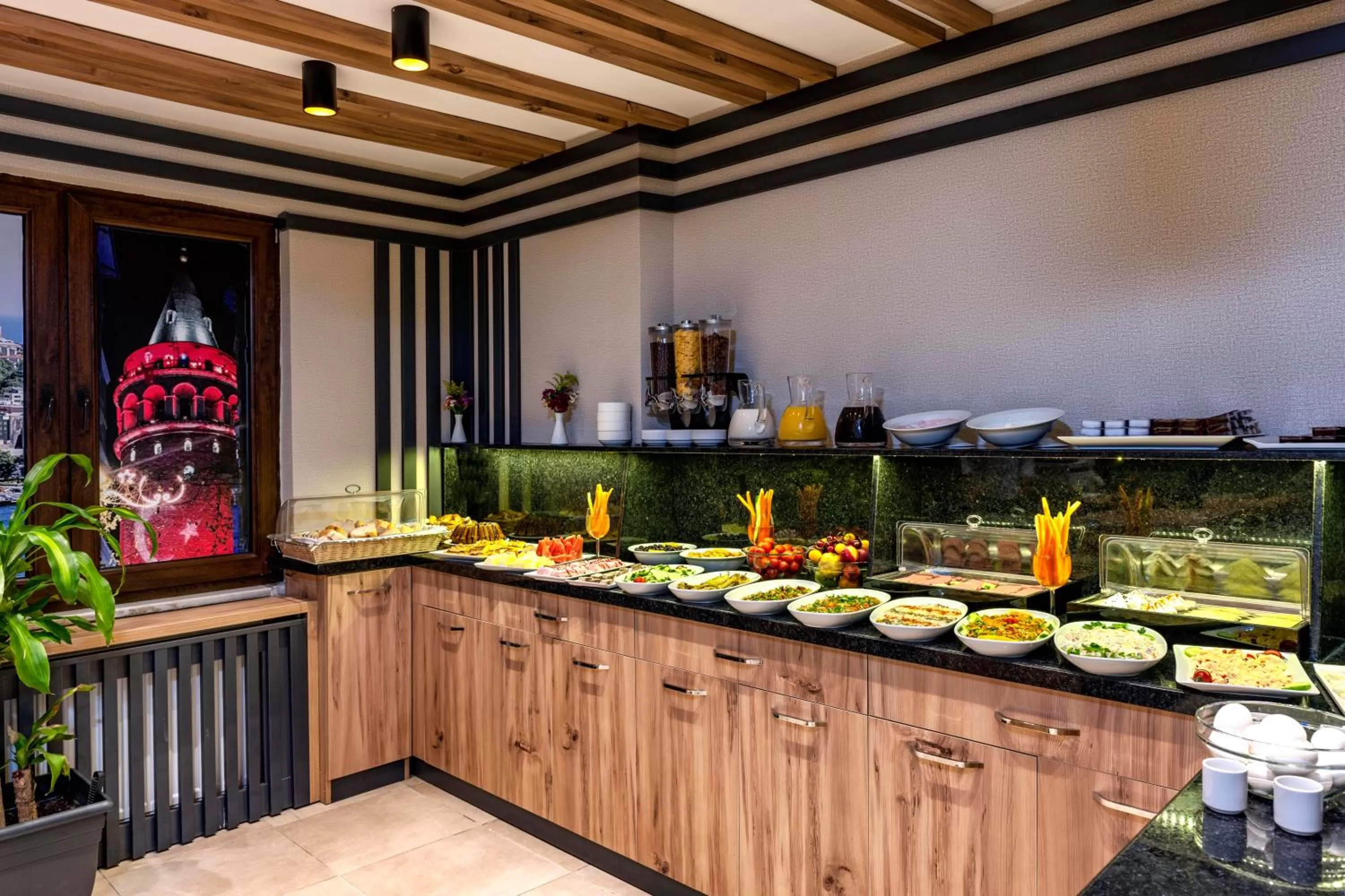 Buffet breakfast in Kupeli Hotel