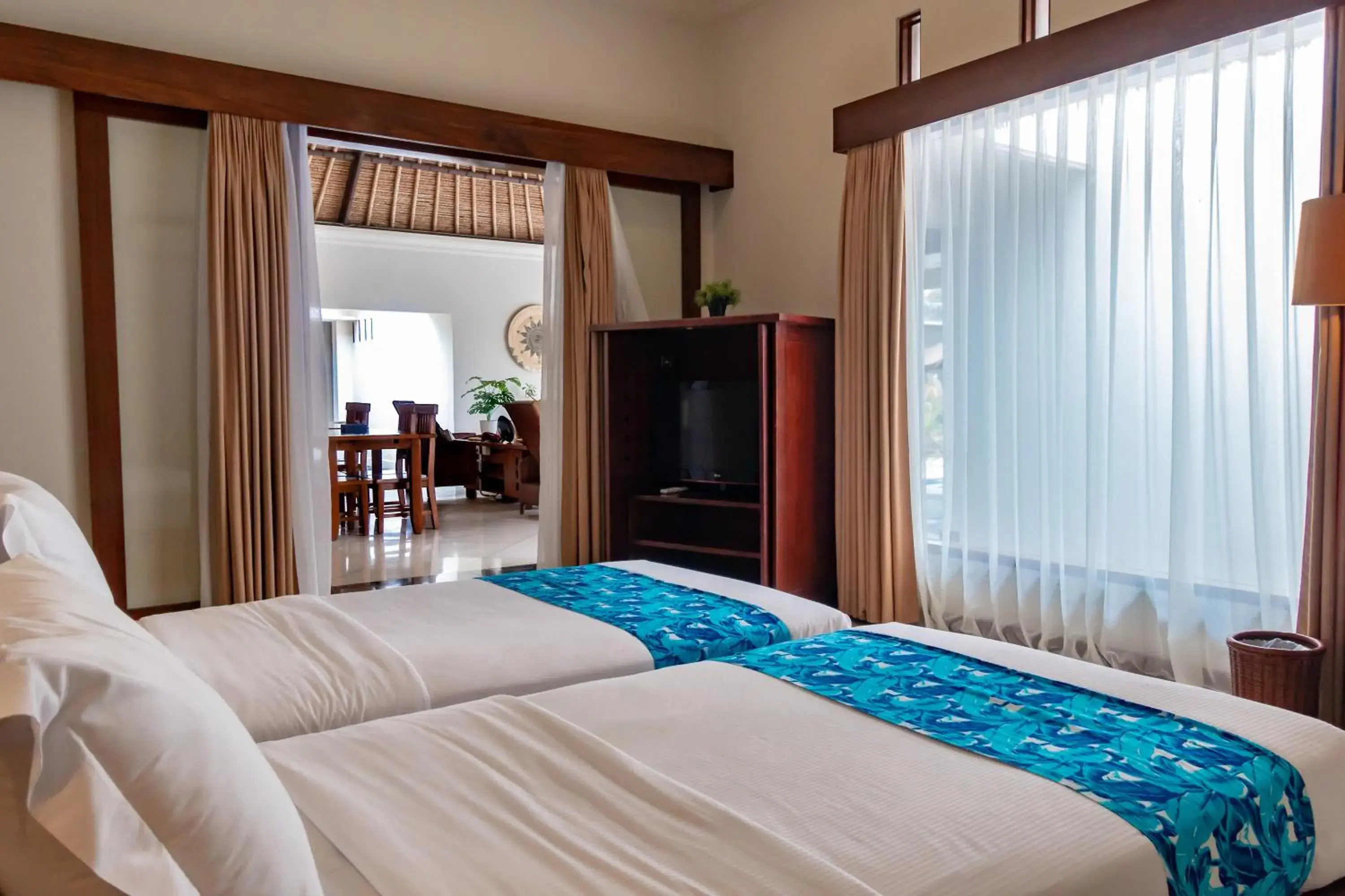 Bed in The Mutiara Jimbaran Boutique Villas