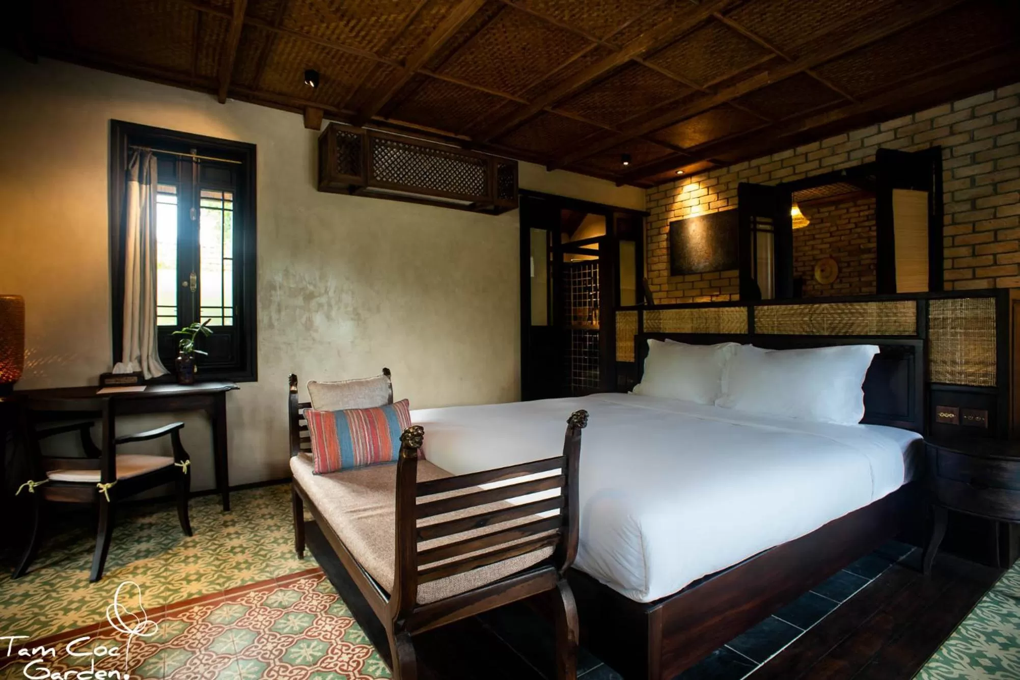 Bed in Tam Coc Garden Resort