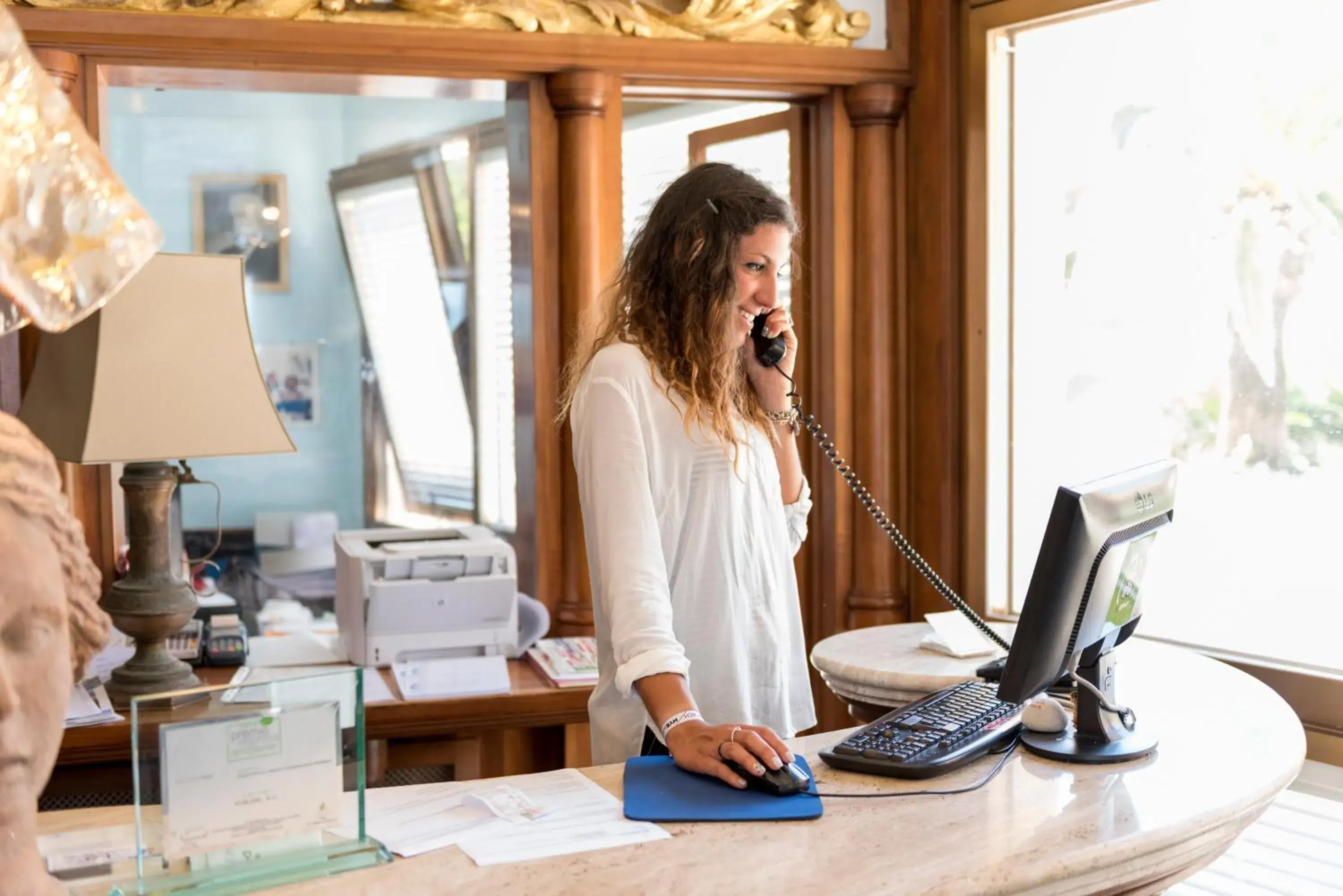 Staff, Lobby/Reception in Hotel Ristorante Maga Circe