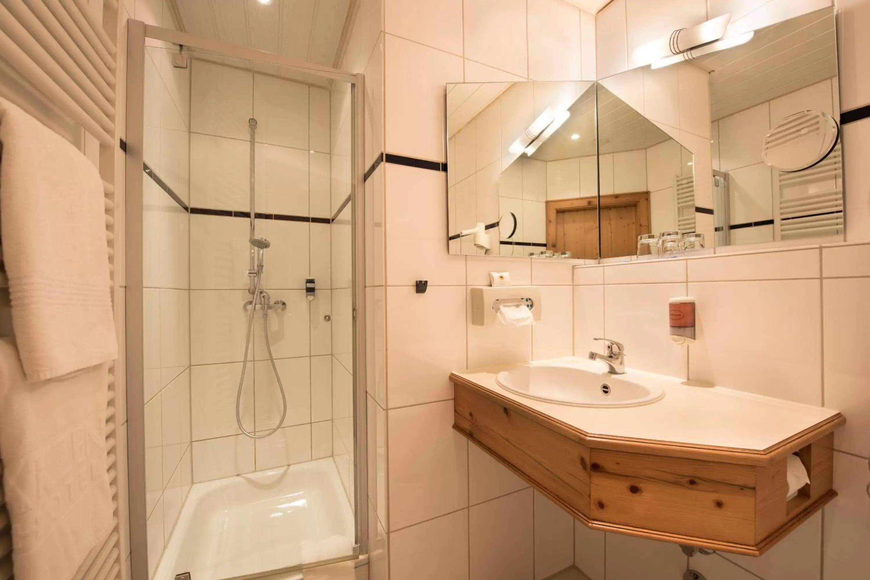 Bathroom in AKZENT Hotel Krone