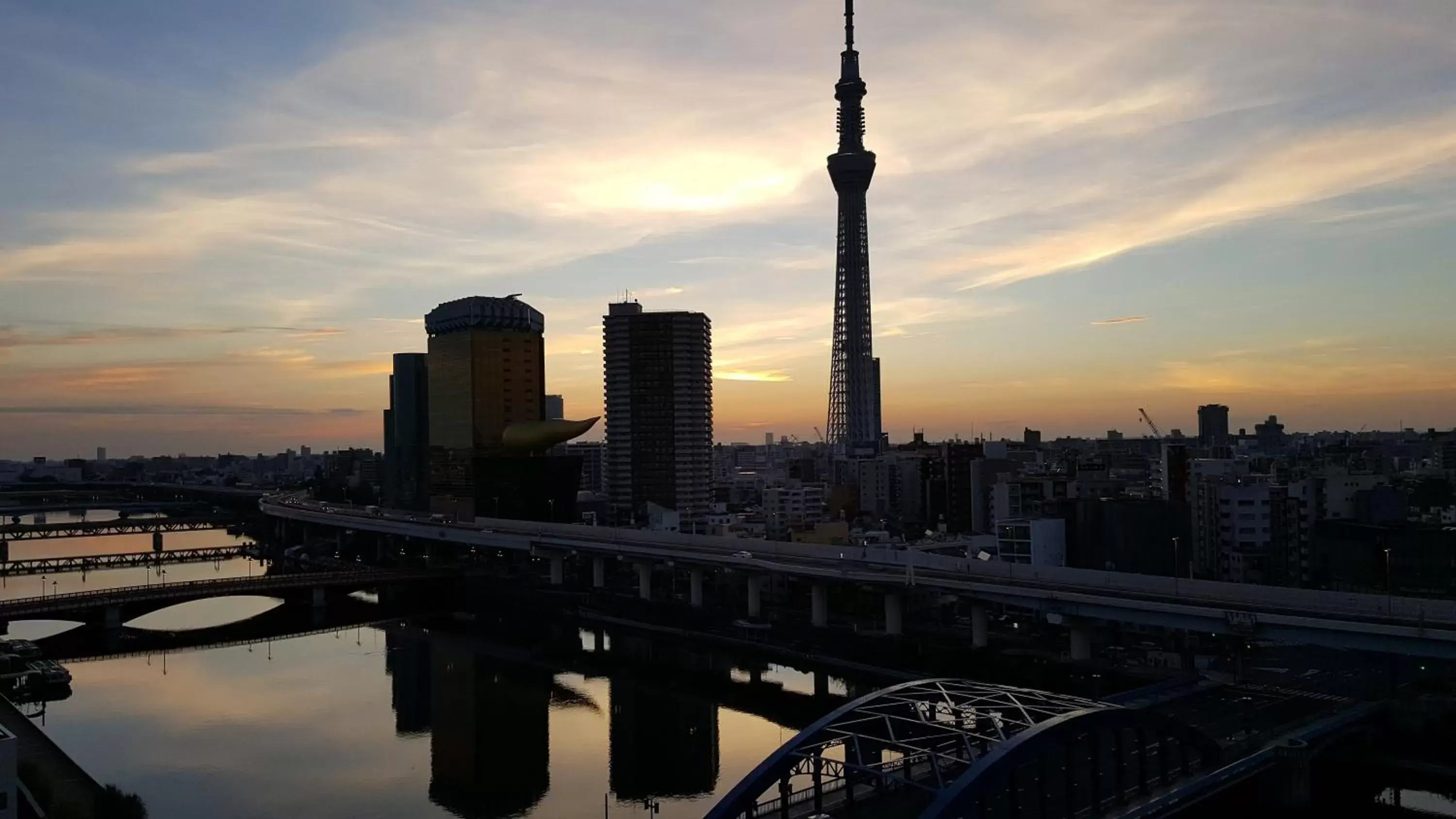 Balcony/Terrace, Sunrise/Sunset in Hotel Wing International Select Asakusa Komagata