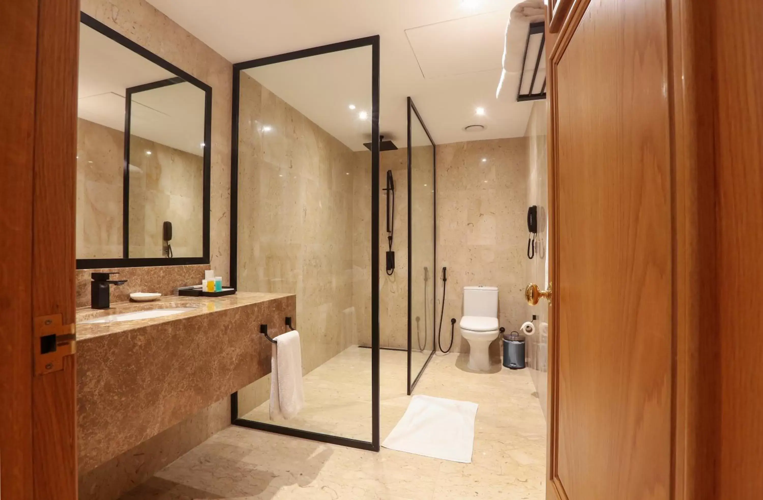 Shower, Bathroom in Dubai Marine Beach Resort & Spa