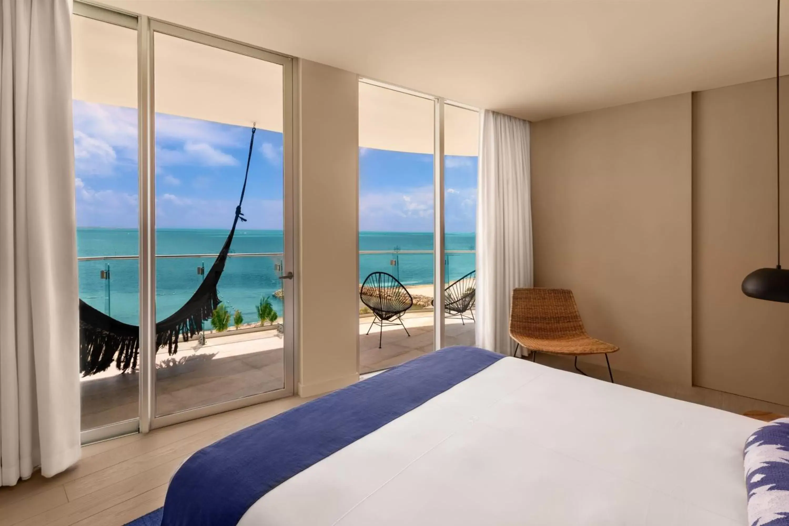 Bedroom, Sea View in SLS Cancun Hotel & Spa