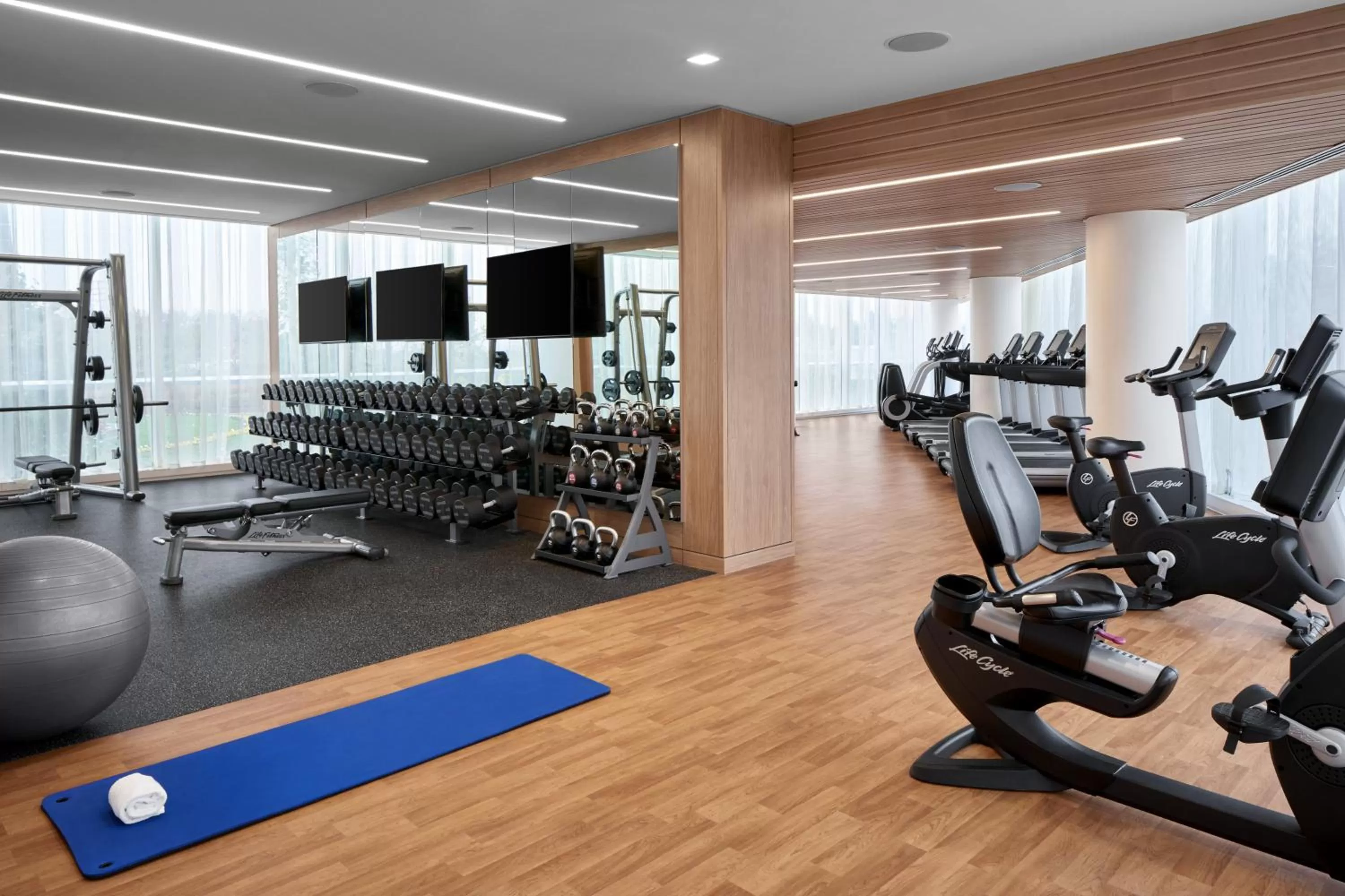 Fitness centre/facilities in MGM National Harbor