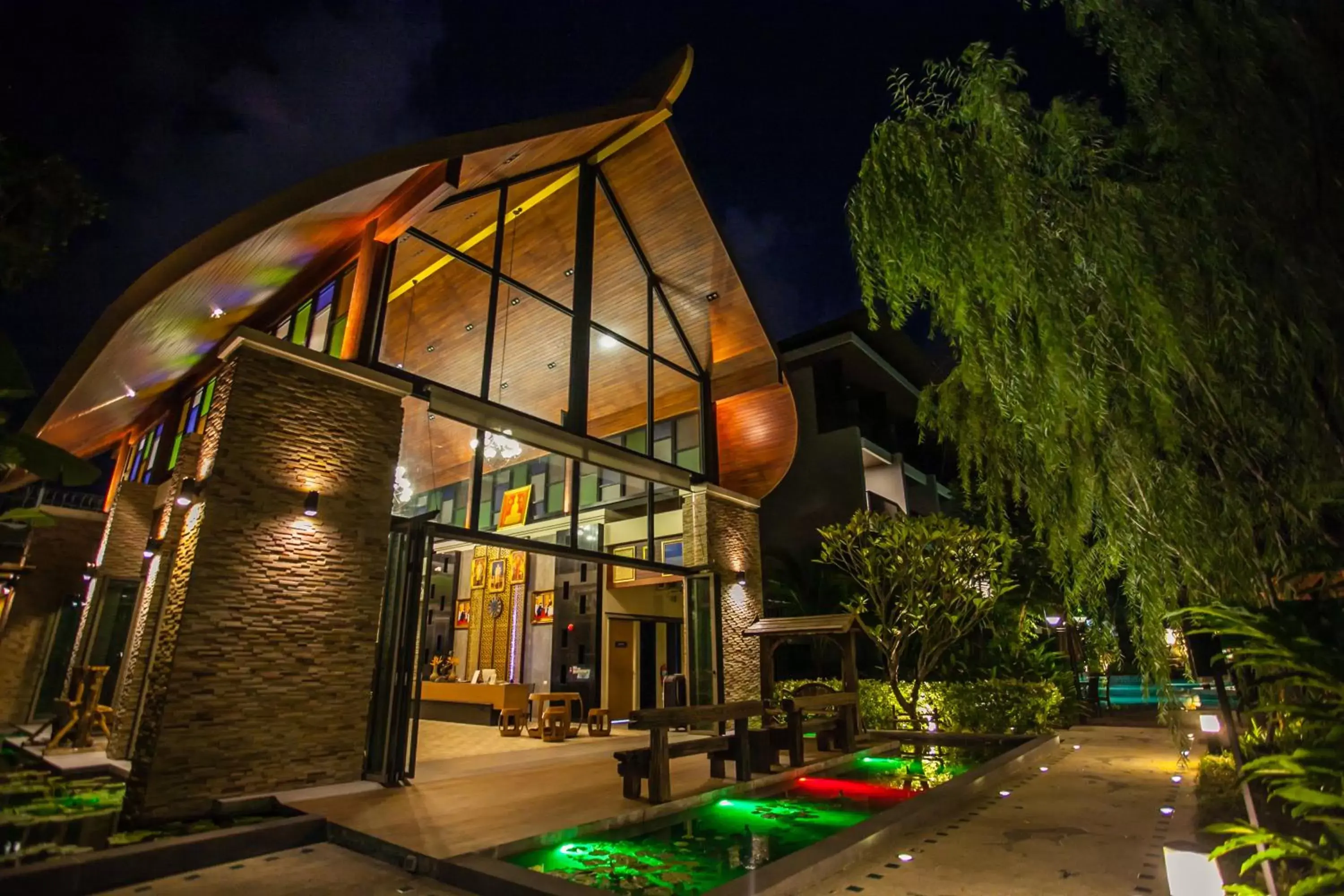 Night, Property Building in Hula Hula Resort, Ao Nang -SHA Extra Plus