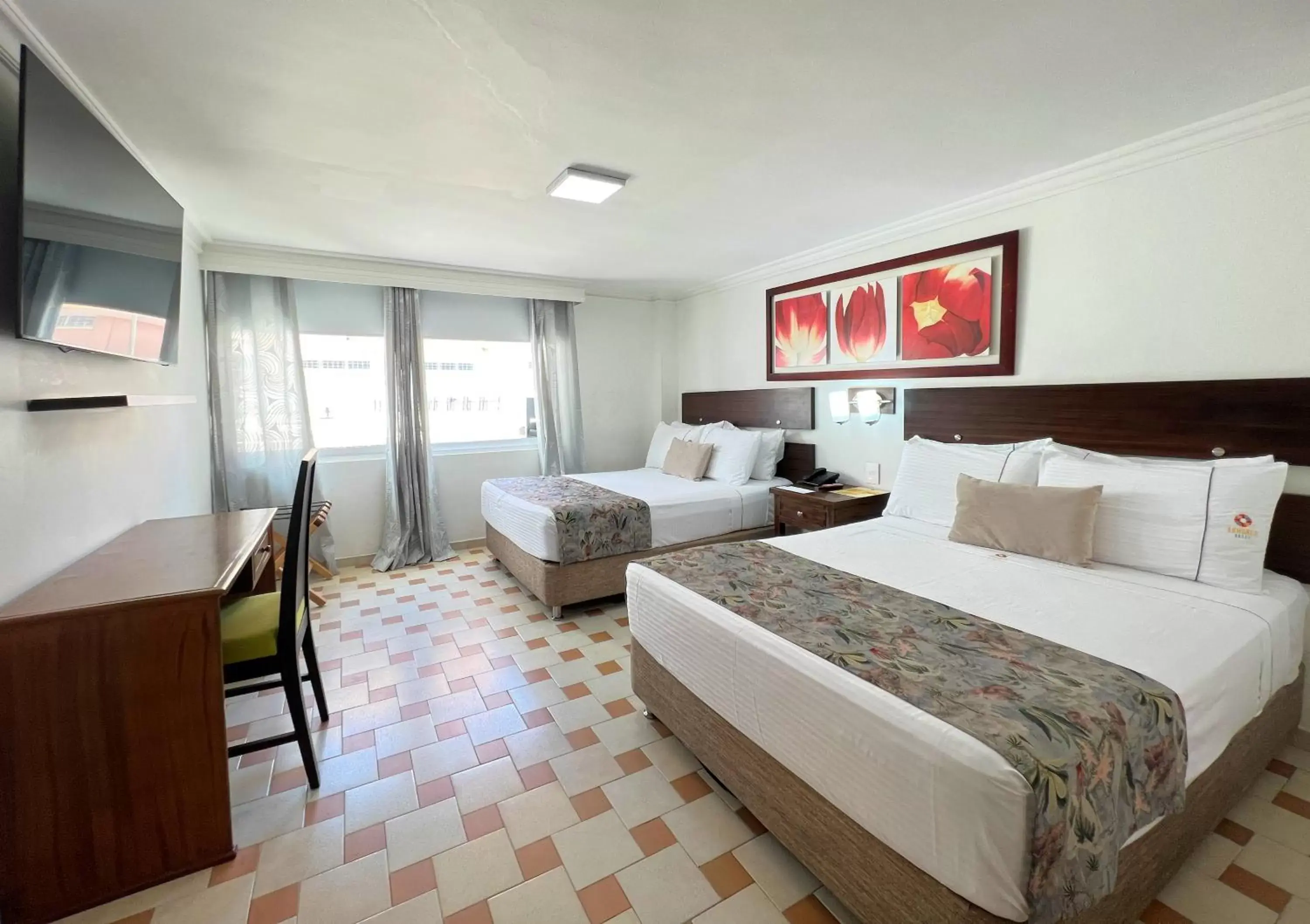 Bed in Hotel Arhuaco Rodadero Bed in Hotel Arhuaco Rodadero