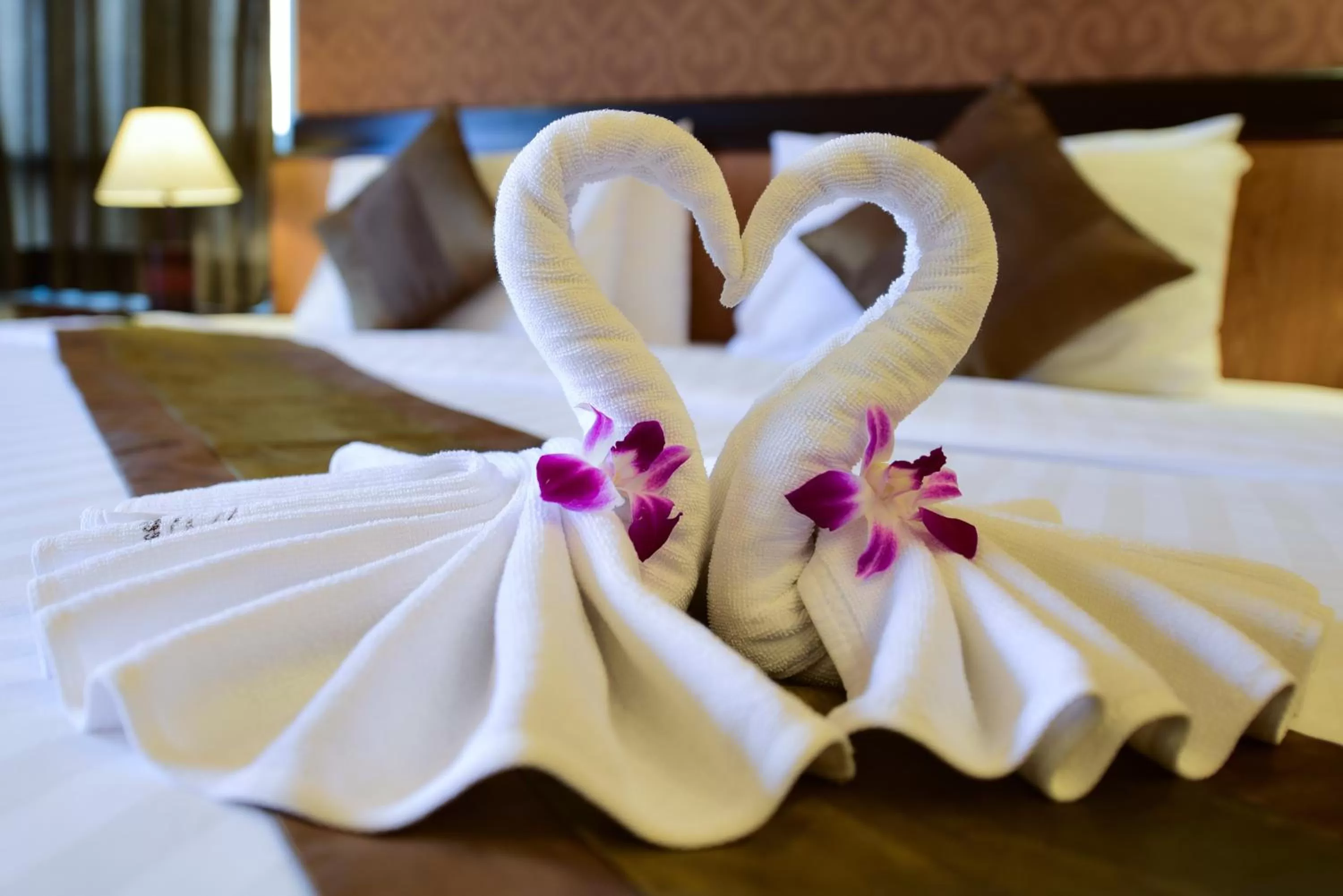 Decorative detail, Bed in Rapeepan Ville Hotel