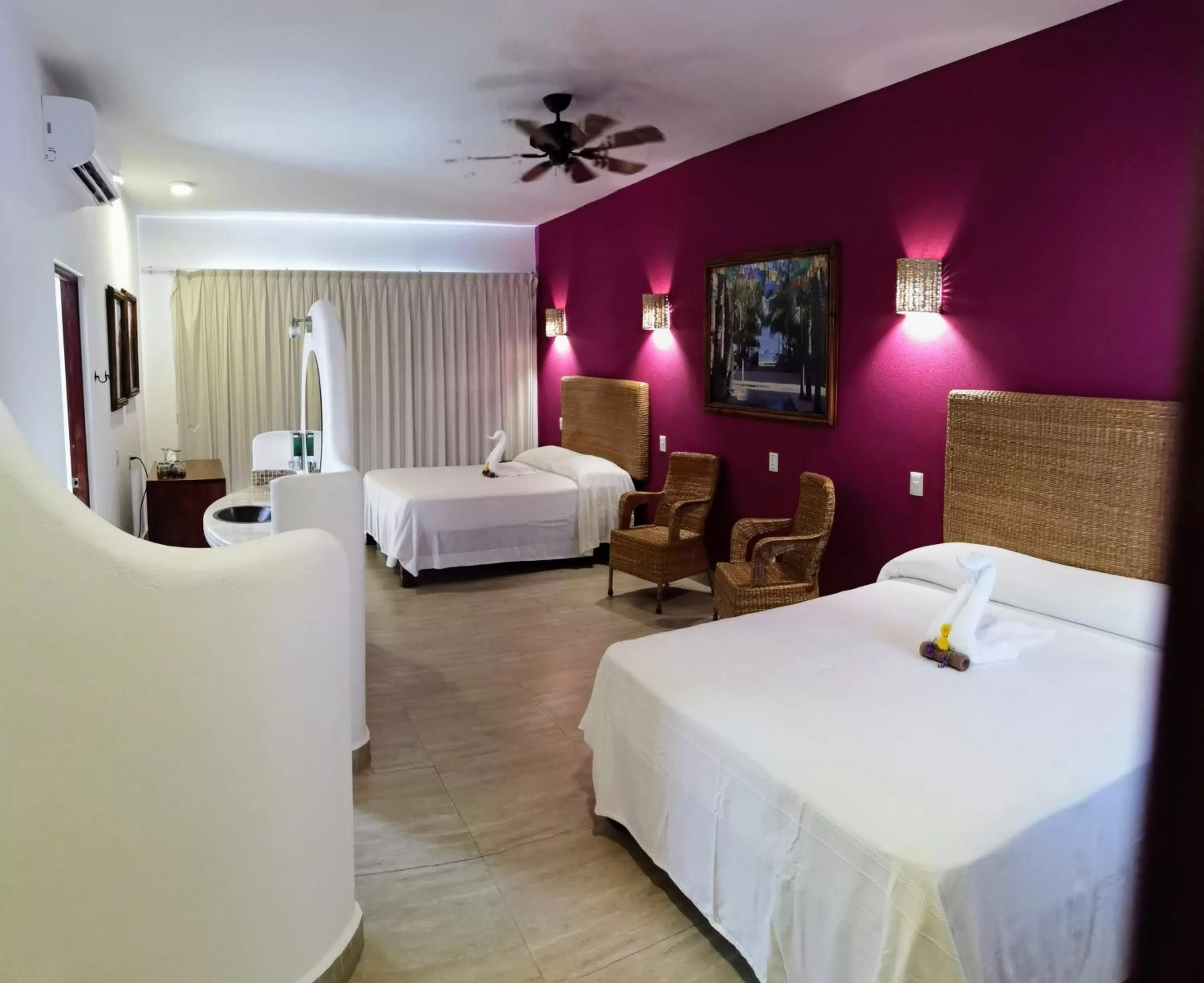 Bed in Hotelito Los Sueños