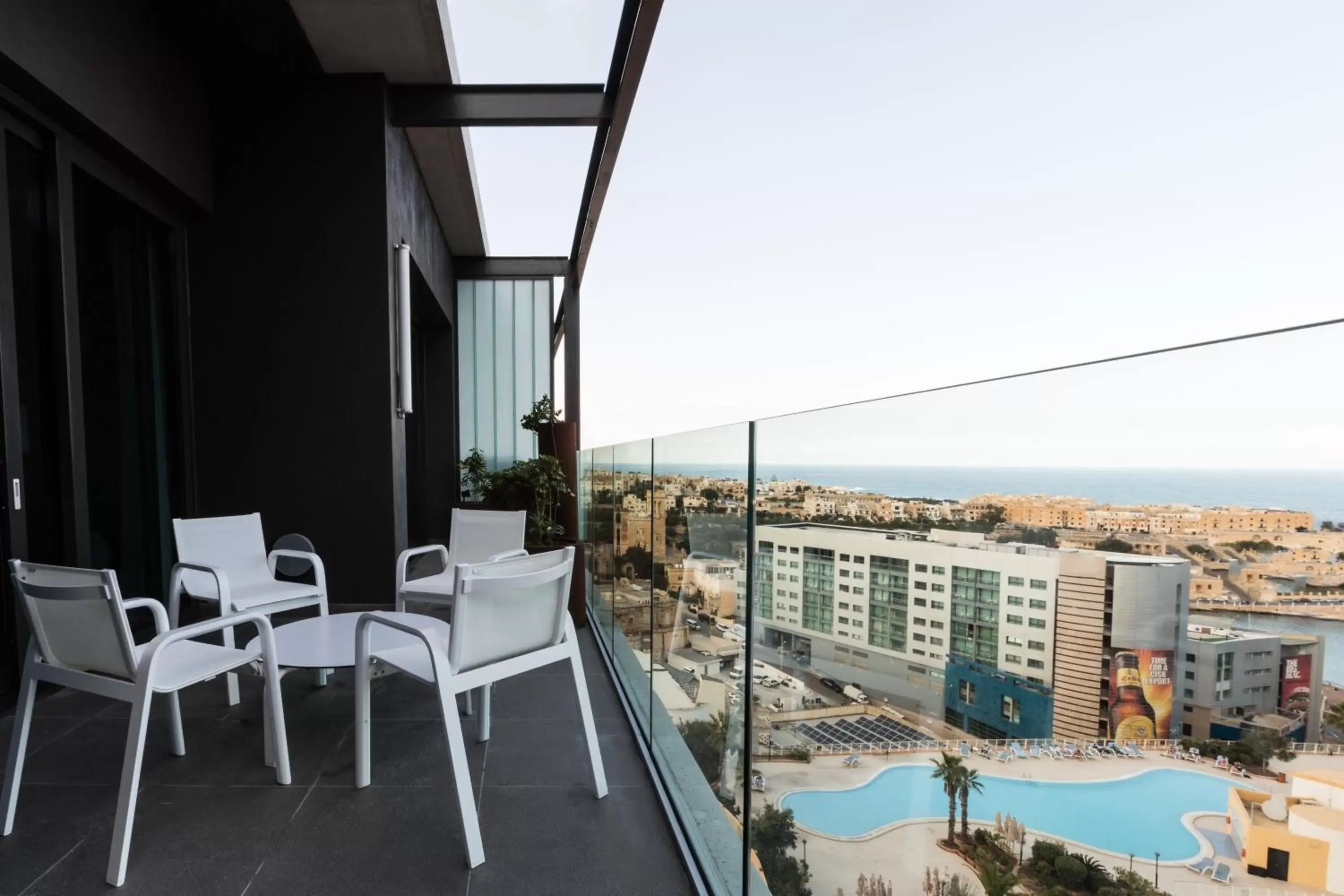 View (from property/room), Balcony/Terrace in InterContinental Malta, an IHG Hotel