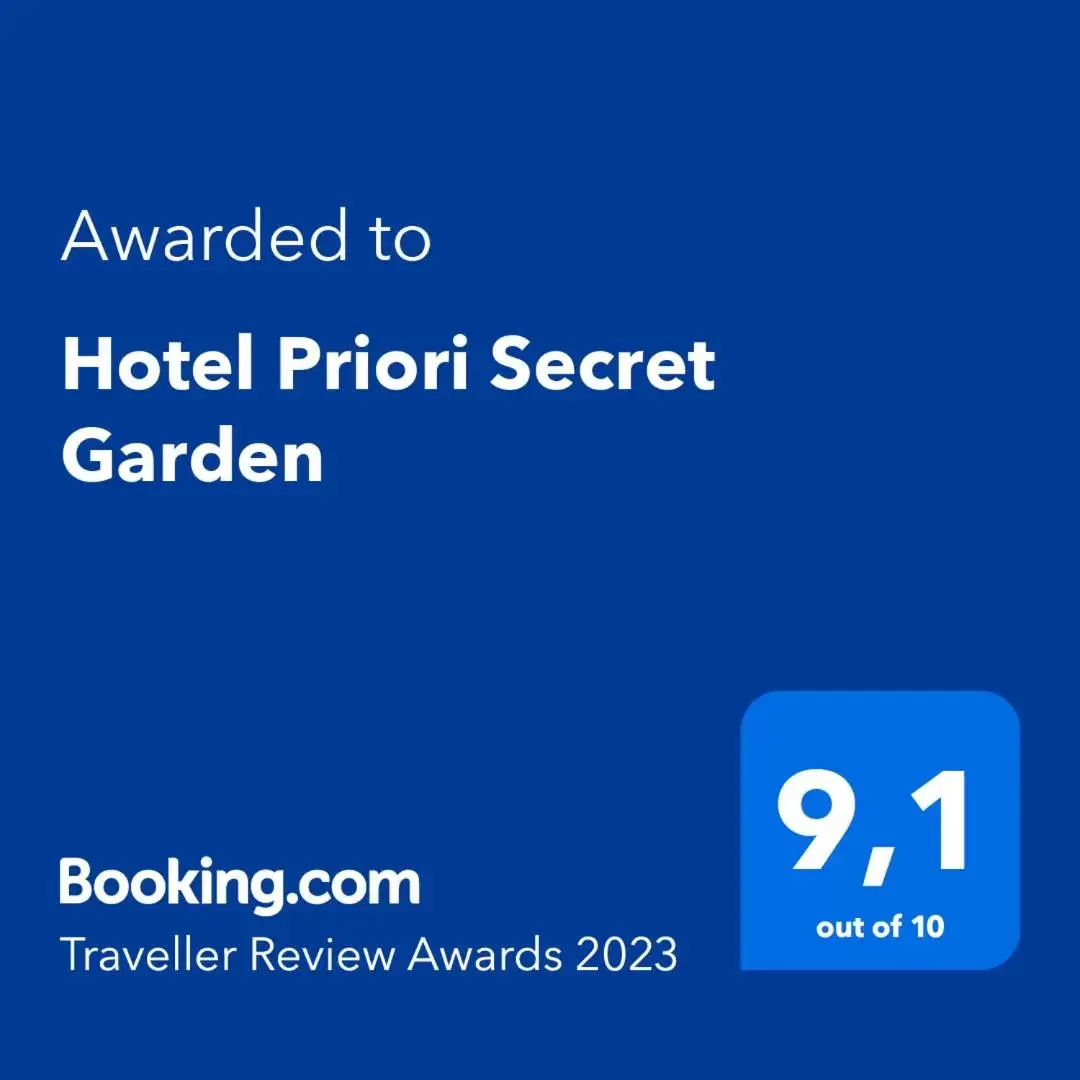 Logo/Certificate/Sign/Award in Hotel Priori Secret Garden