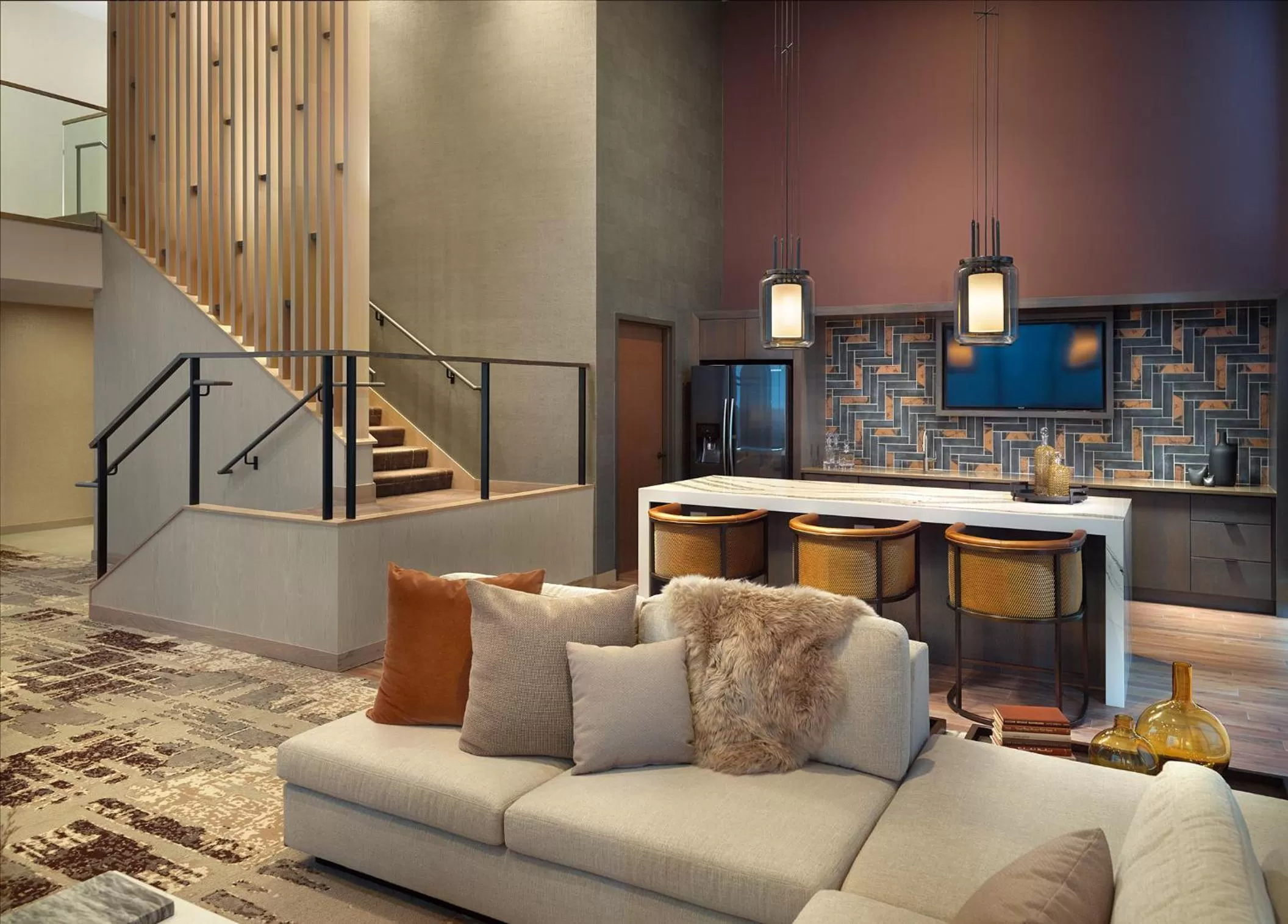 Seating area in Omni Viking Lakes