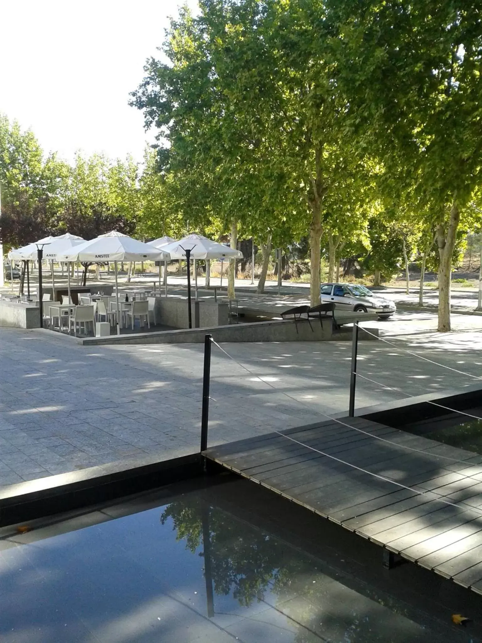 Balcony/Terrace, Swimming Pool in Hotel Blu Puerta de Almansa