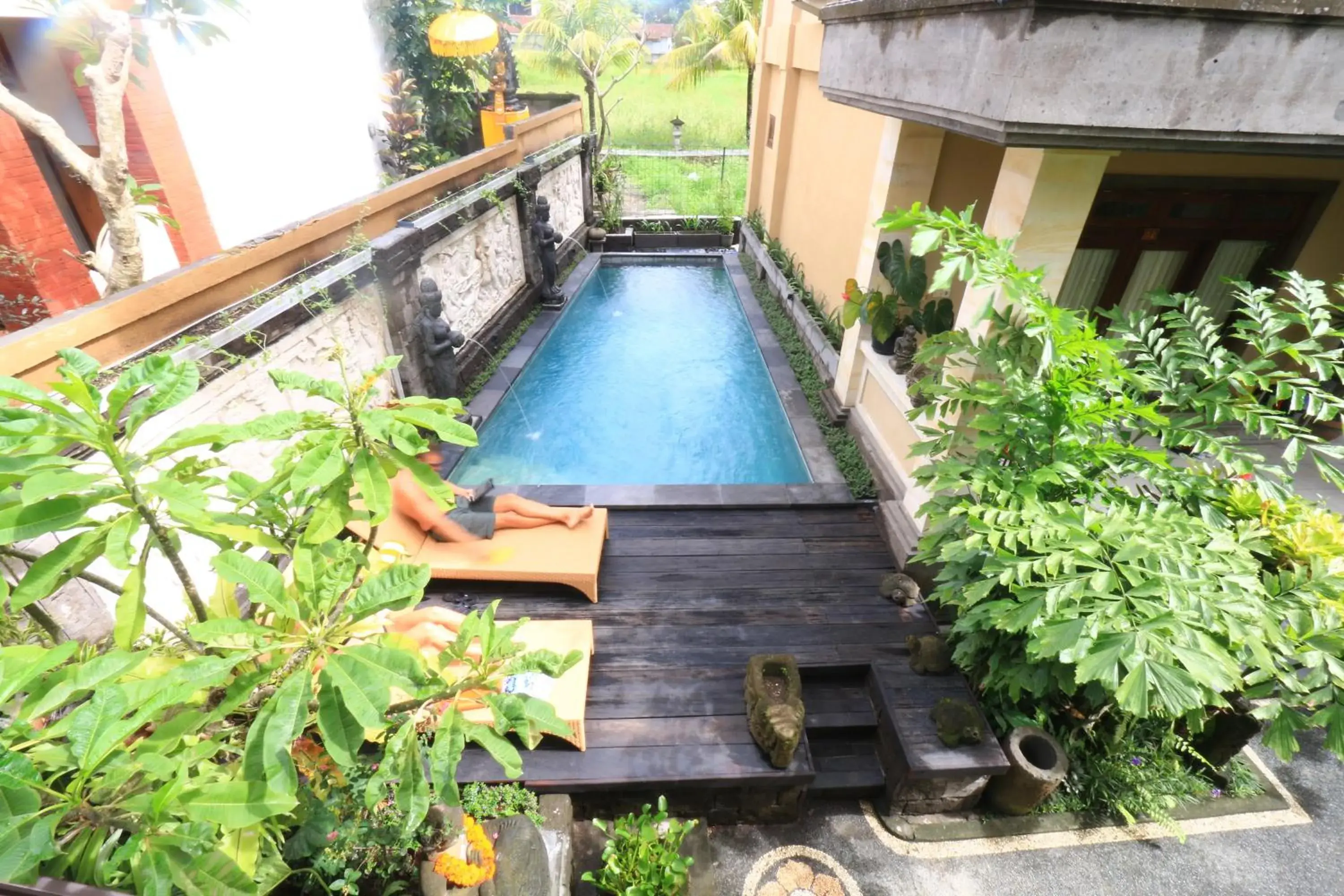 Pool View in Frangipani Bungalow