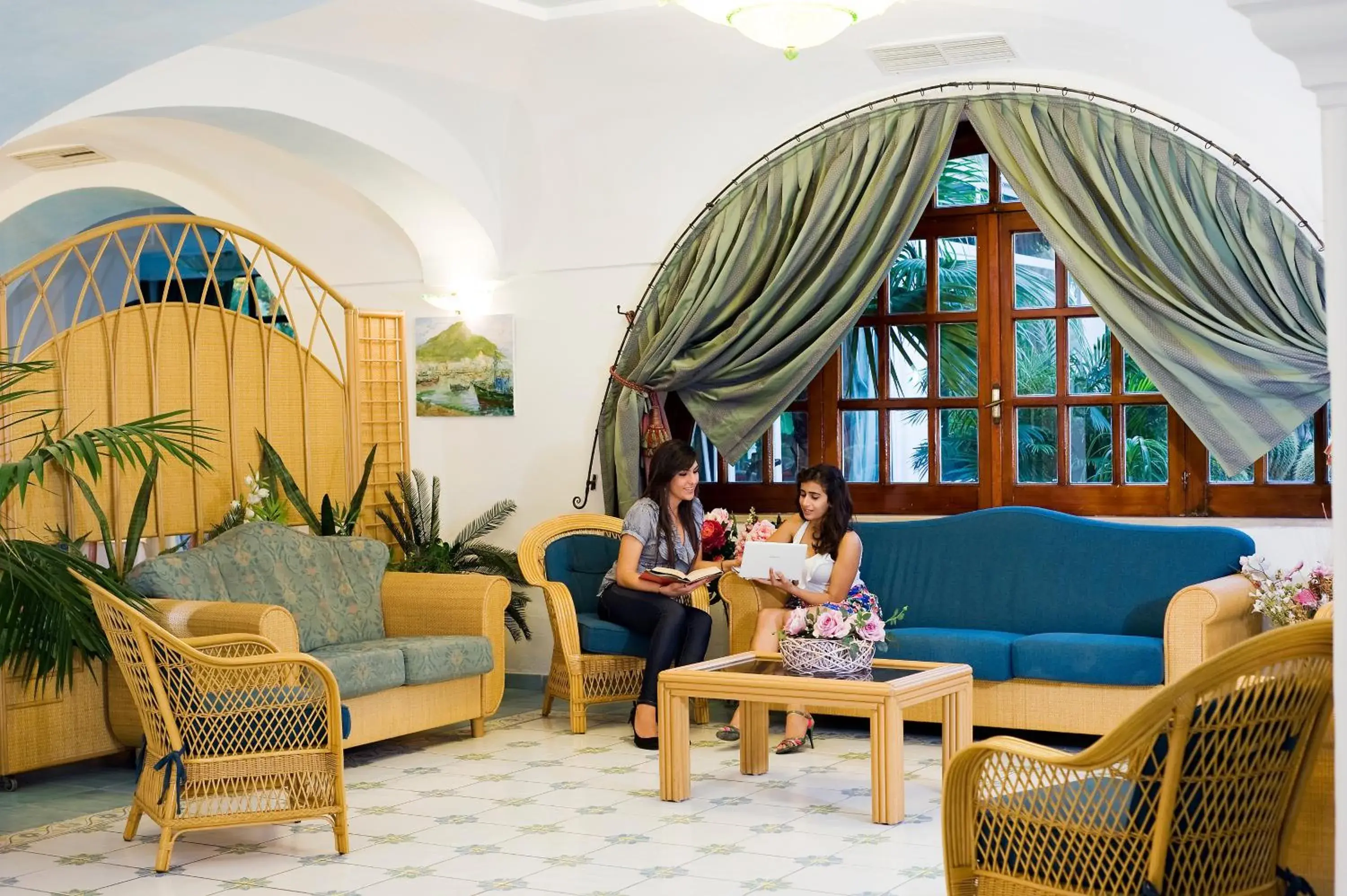 Lobby or reception, Seating Area in Park Hotel Terme Mediterraneo