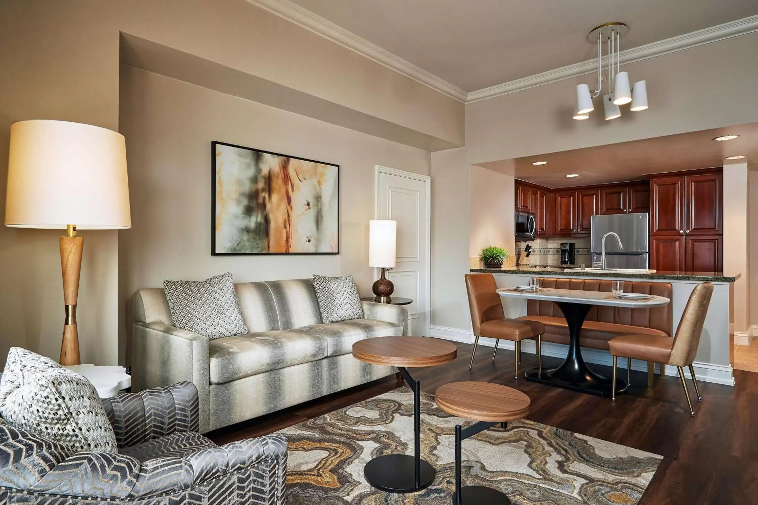 Living room, Seating Area in Hilton Grand Vacations Club on the Las Vegas Strip