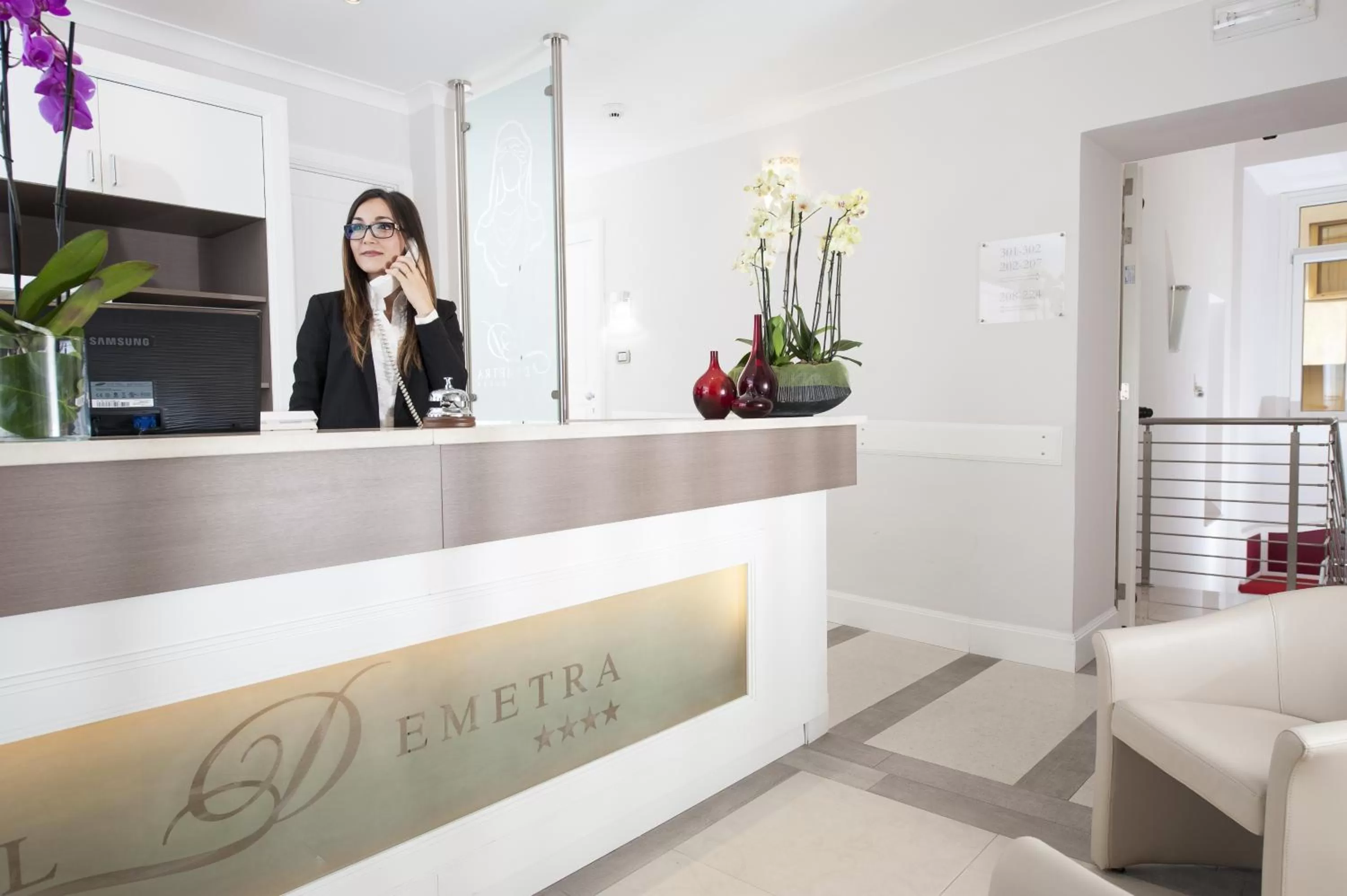 Lobby or reception in Demetra Hotel