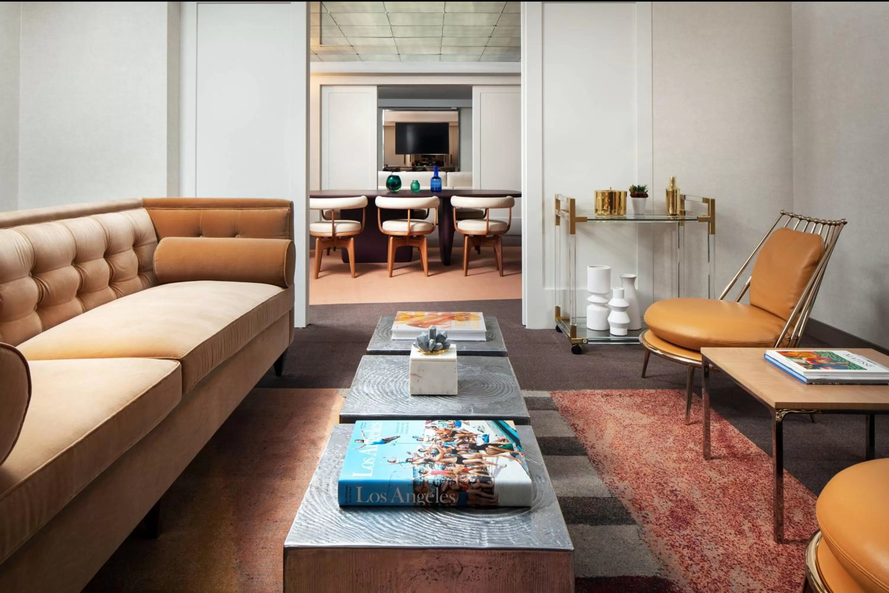 Living room in SLS Hotel, a Luxury Collection Hotel, Beverly Hills