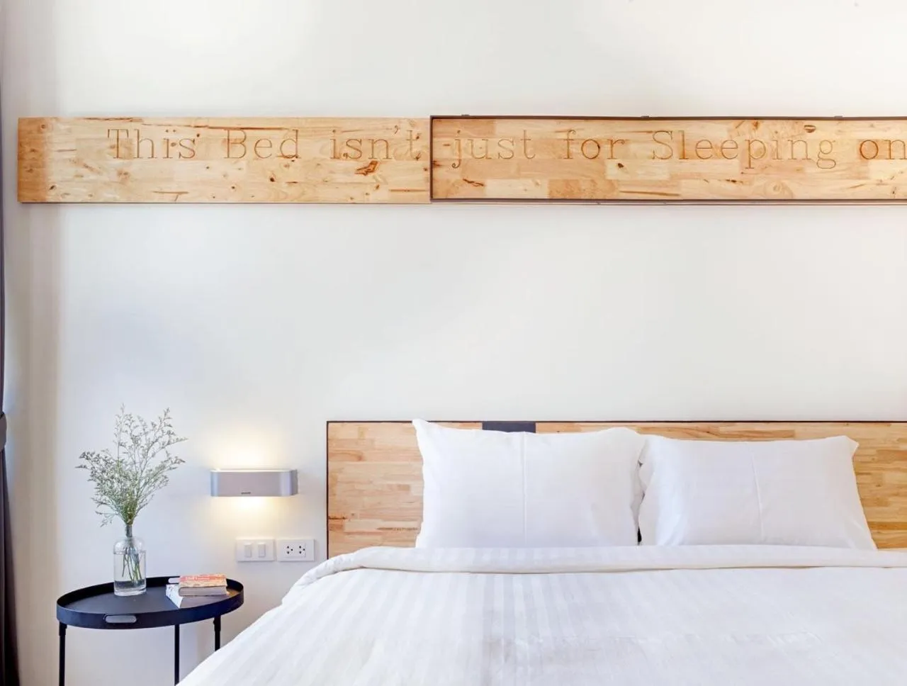 Decorative detail, Bed in NornDee Hotel