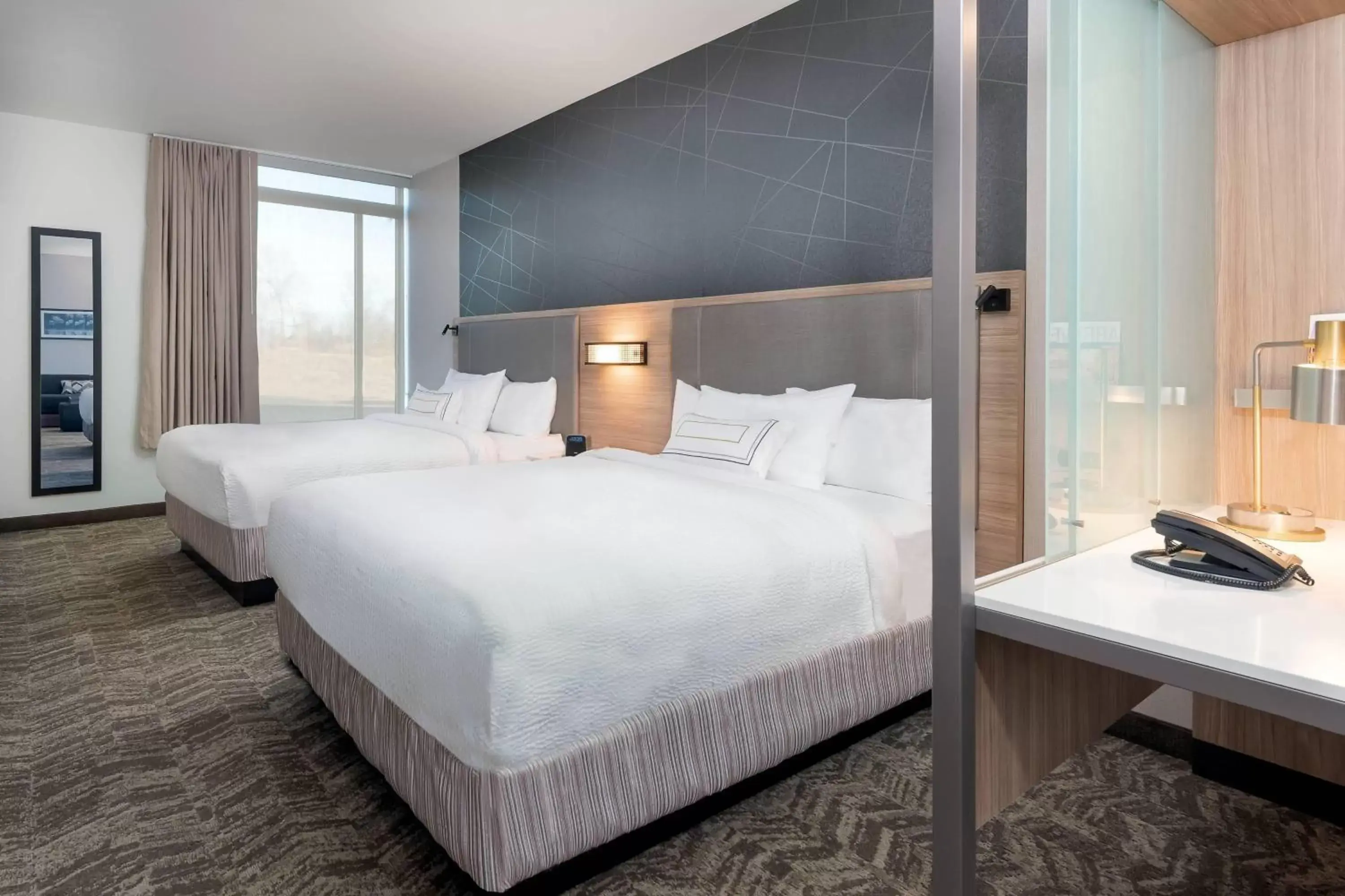 Photo of the whole room, Bed in SpringHill Suites by Marriott Indianapolis Westfield