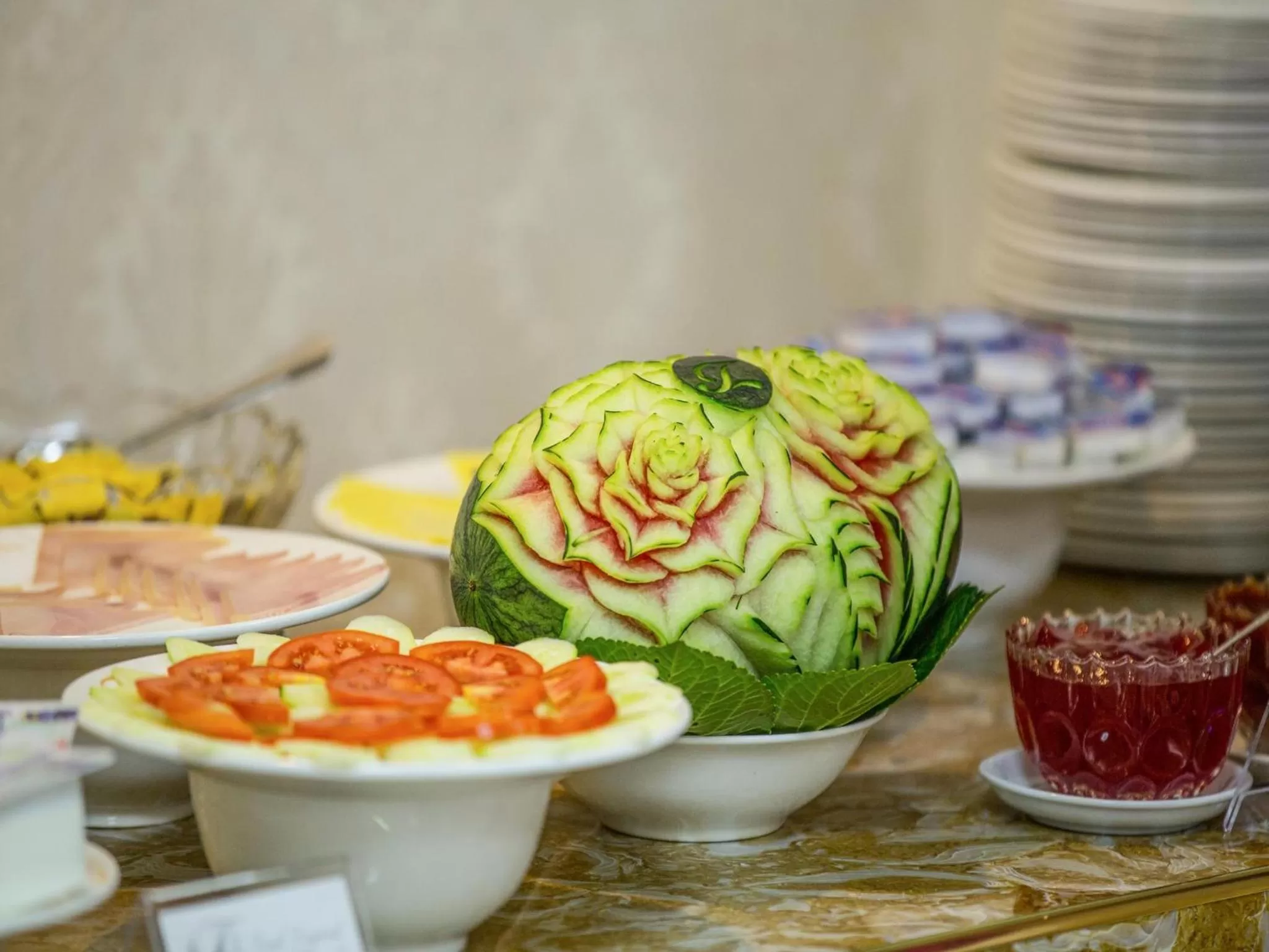 Buffet breakfast in Diamond Legend Hotel