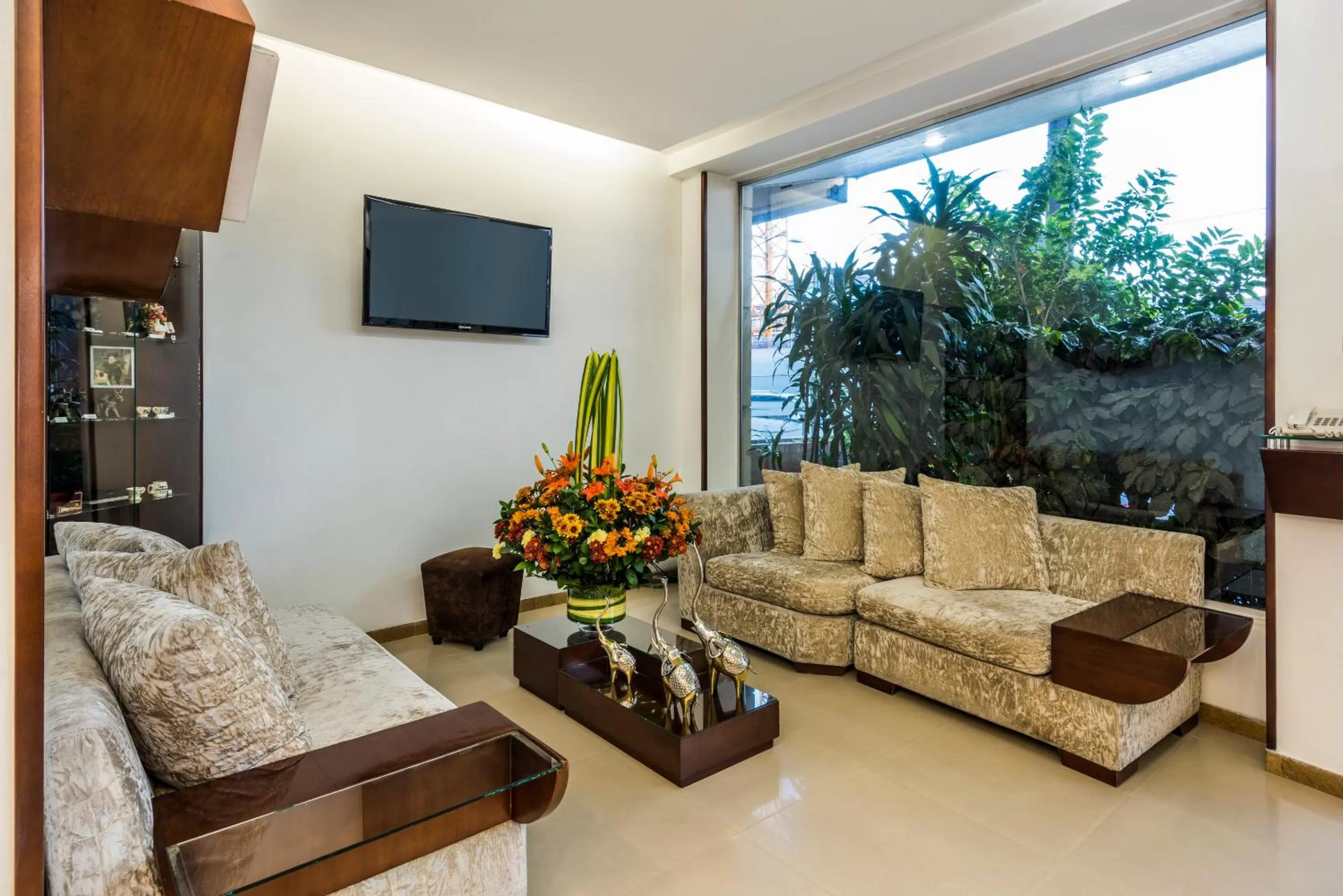 Communal lounge/ TV room in Hotel Platinum Suite