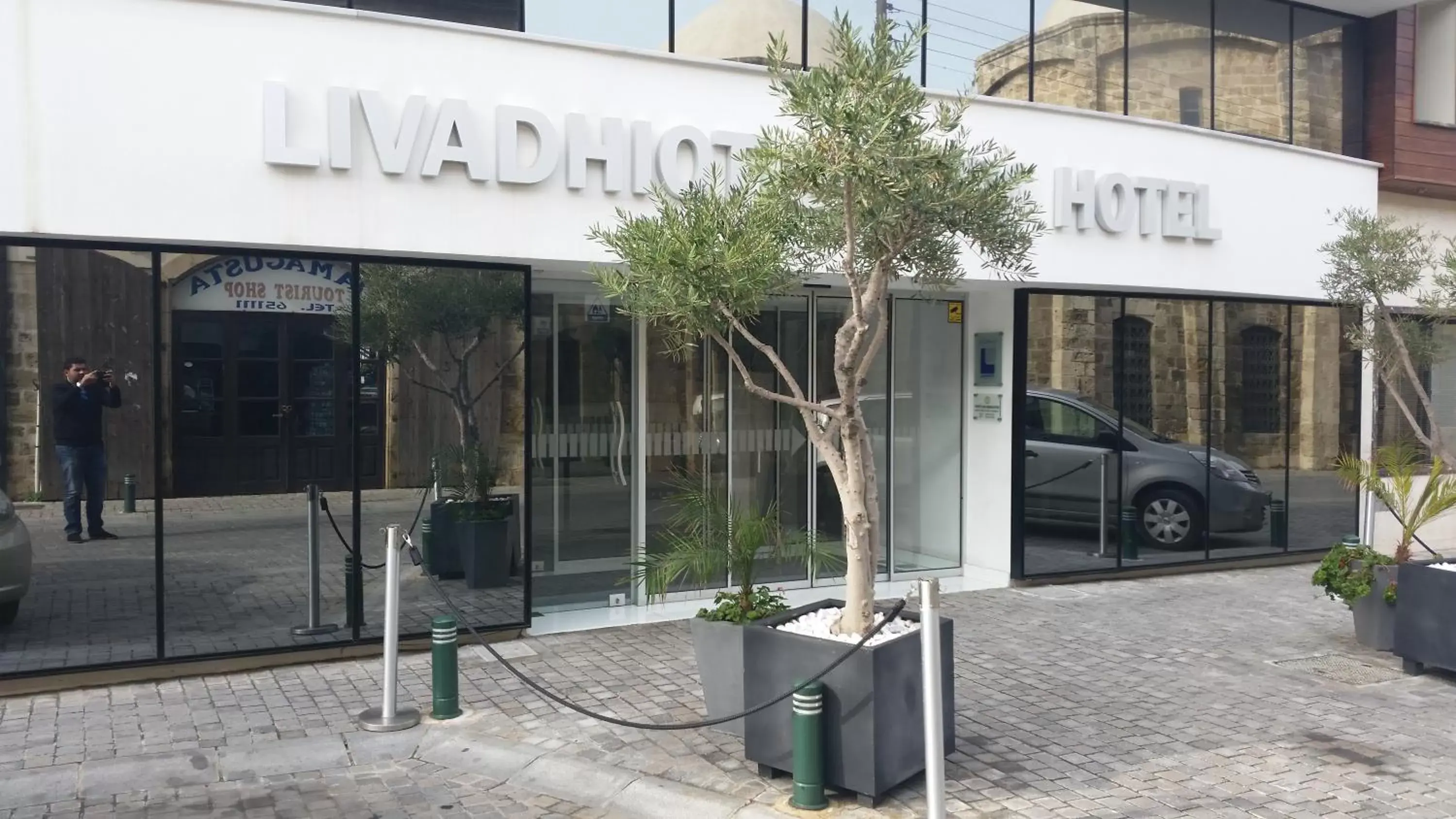 Facade/entrance in Livadhiotis City Hotel