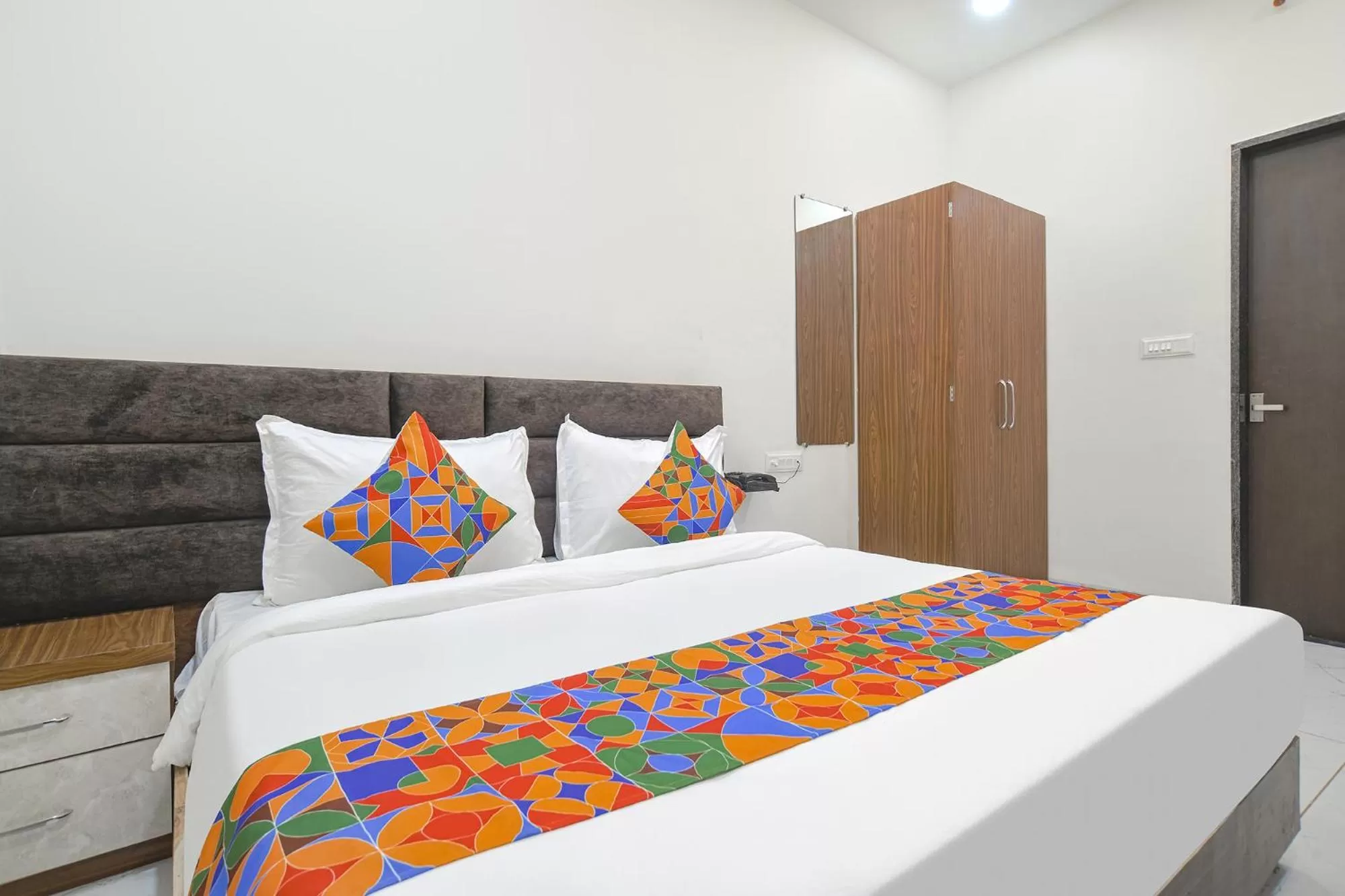Bed in FabHotel Ramya