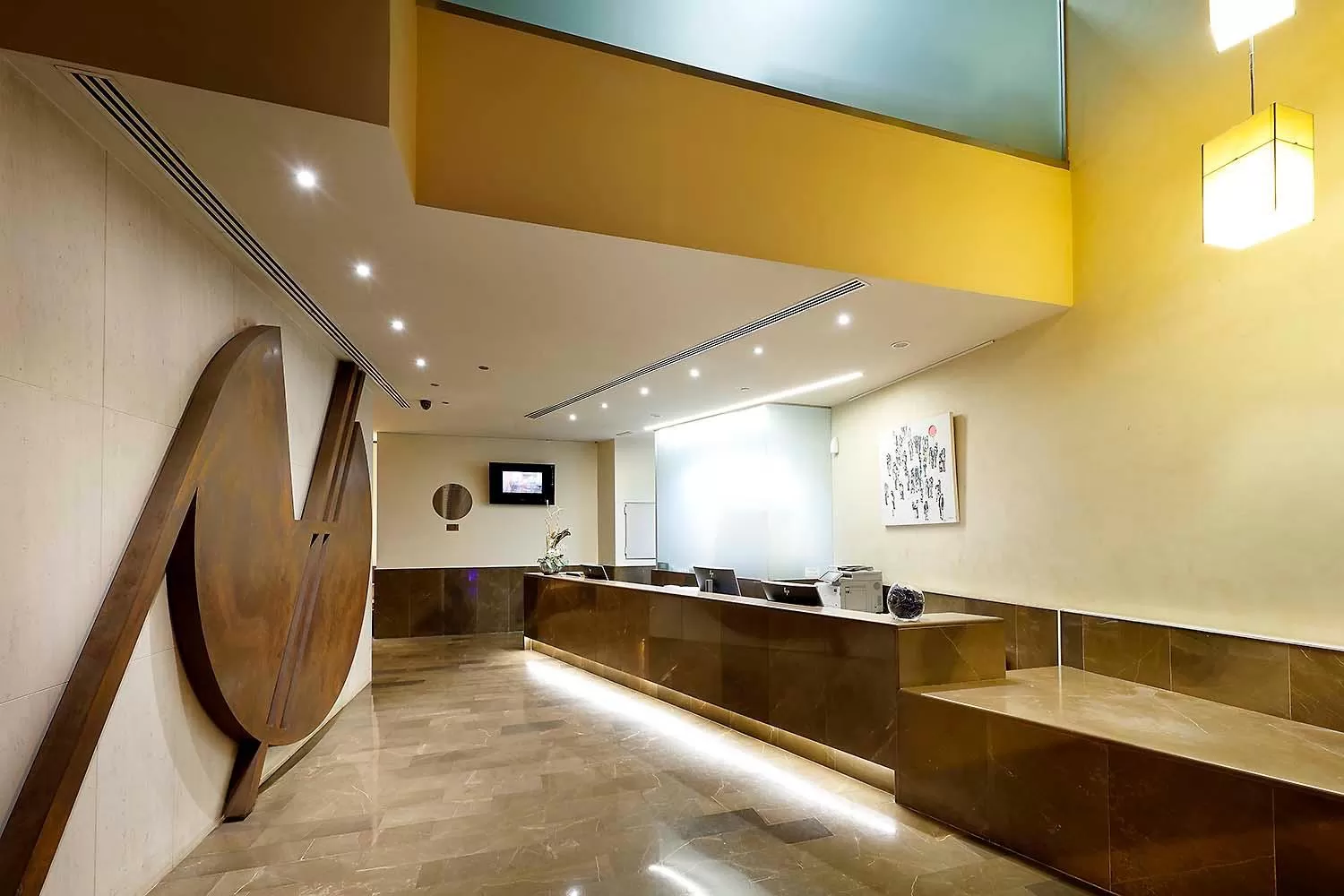 Lobby or reception in Eurostars Gran Valencia