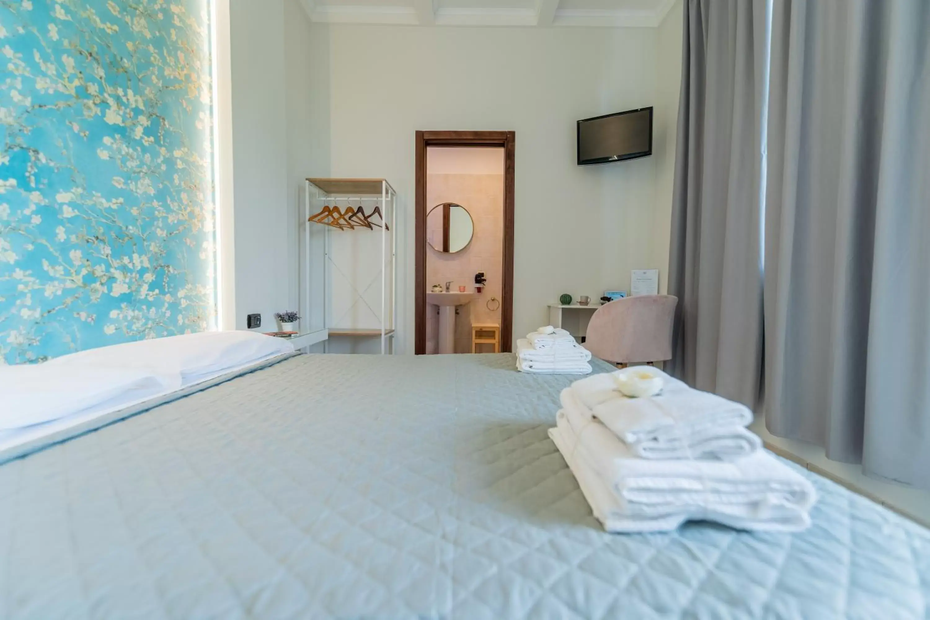 Bed in Villa Rocla guest house Pompei