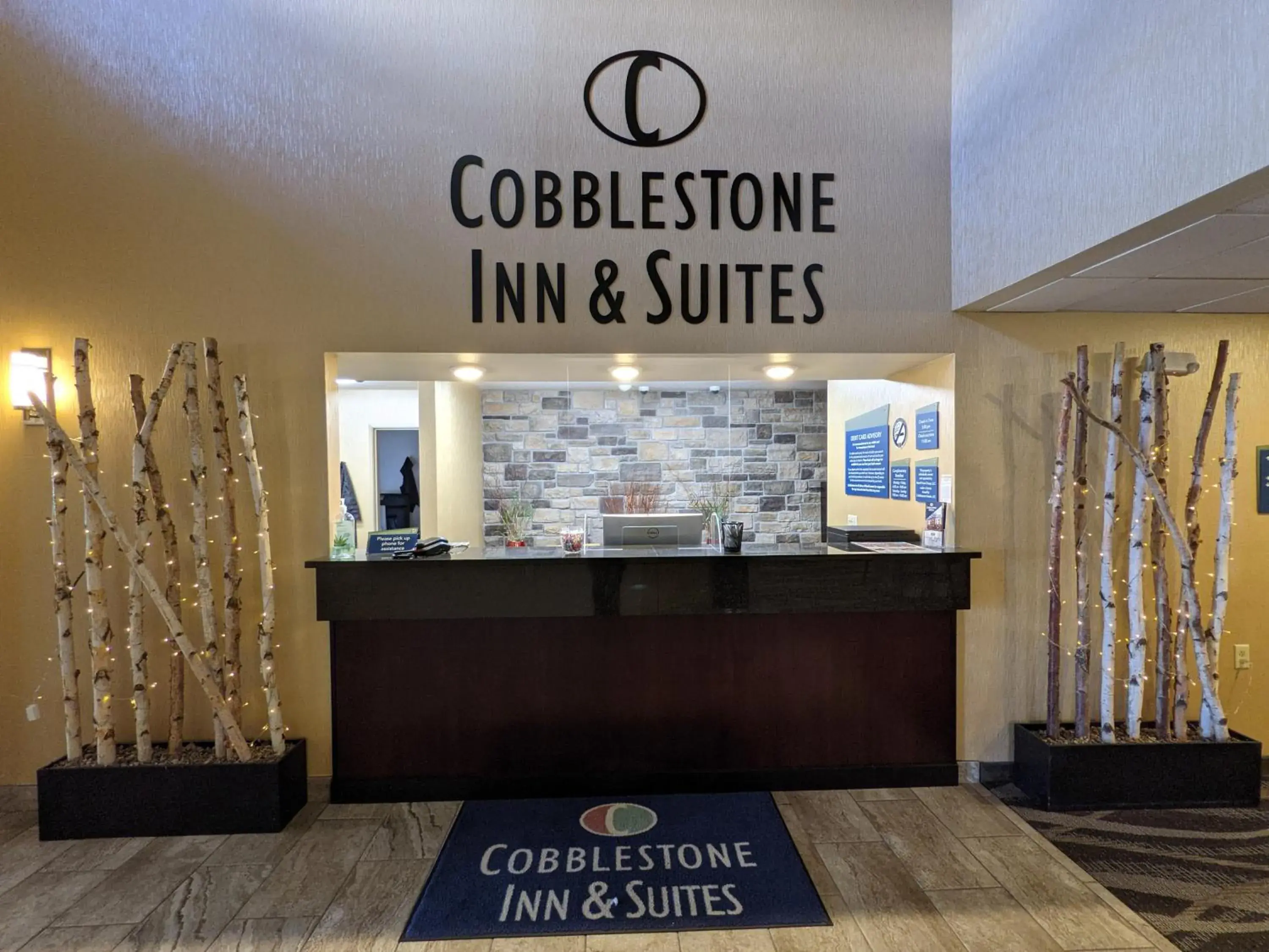 Property logo or sign in Cobblestone Inn & Suites - Merrill