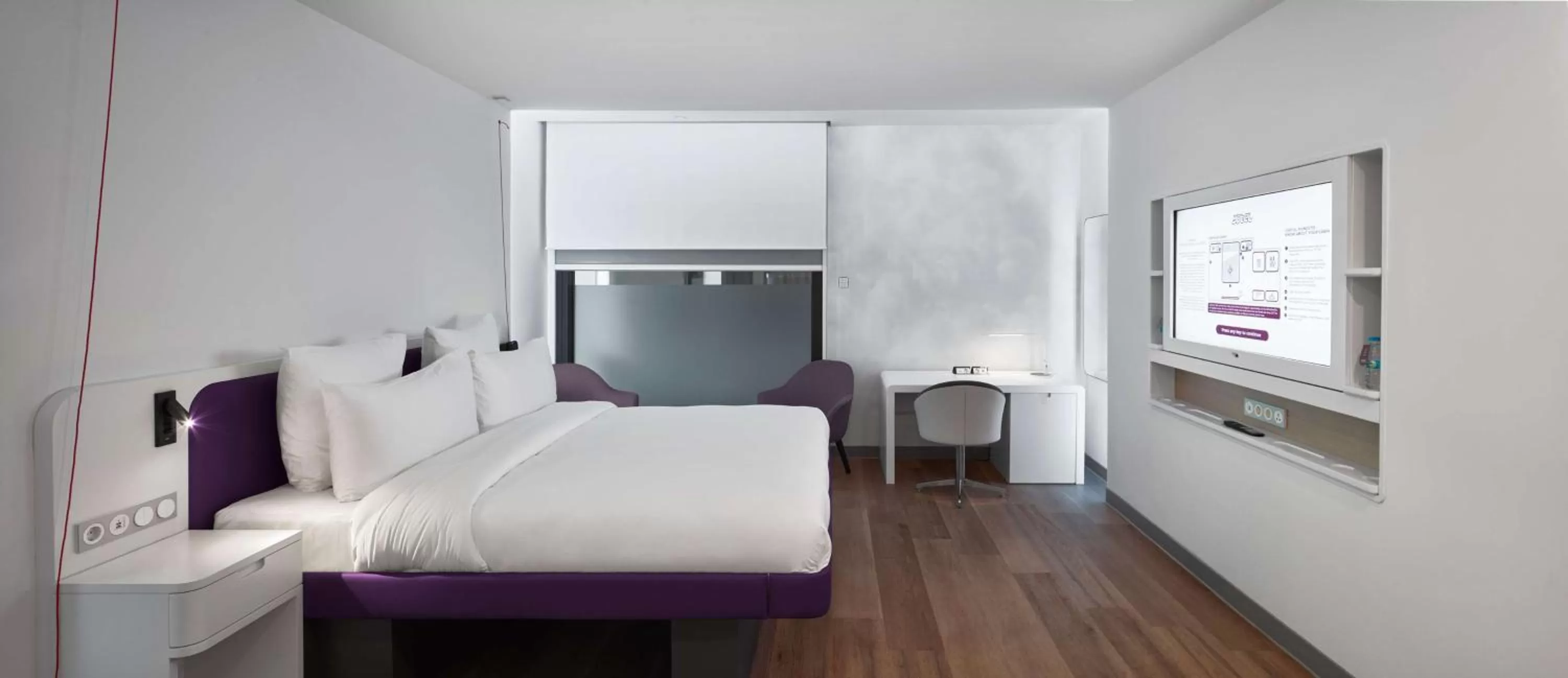 Bedroom, Bed in YOTELAIR Istanbul Airport, Duty free - International Transit area