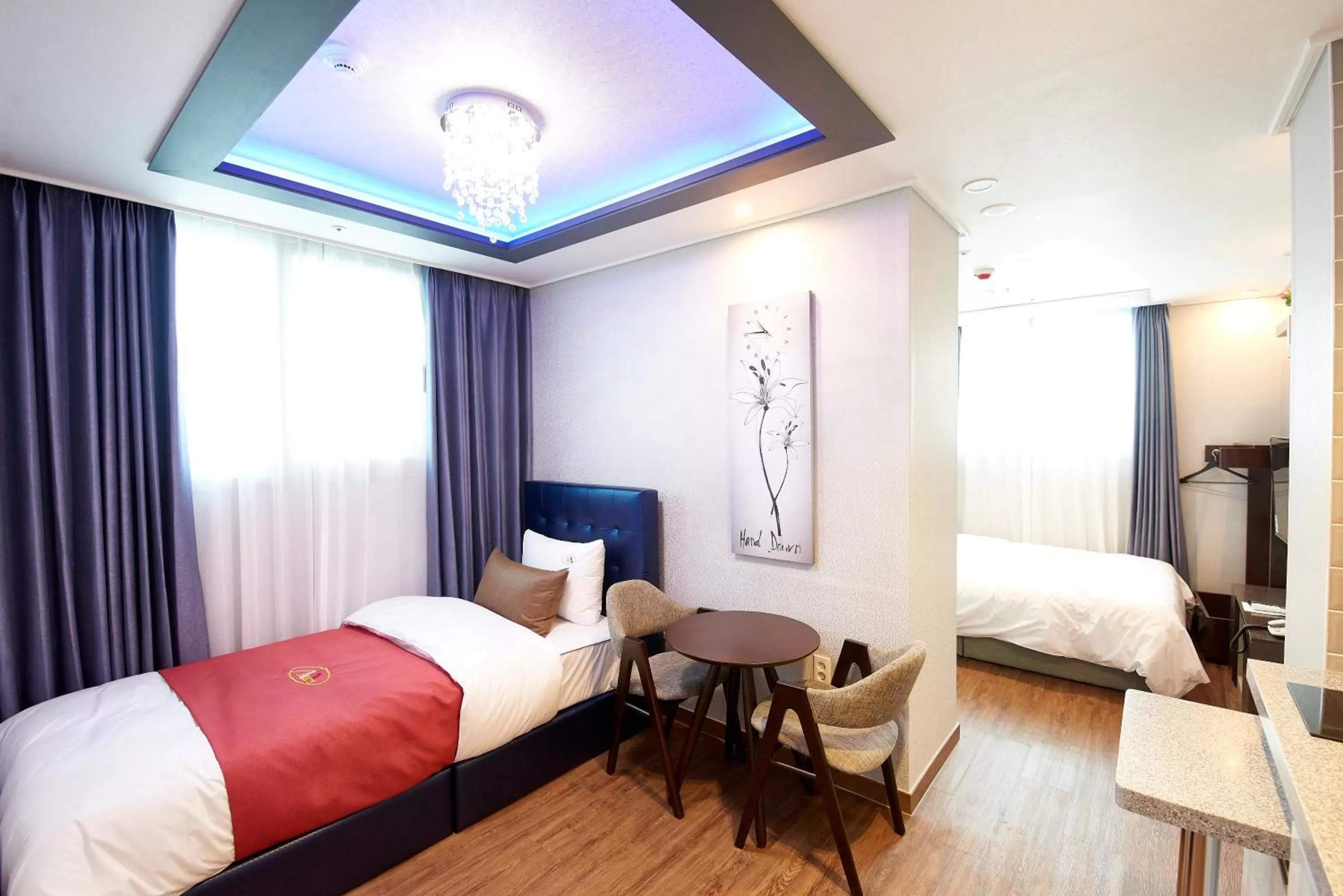 Bed in The Port Hotel Busan