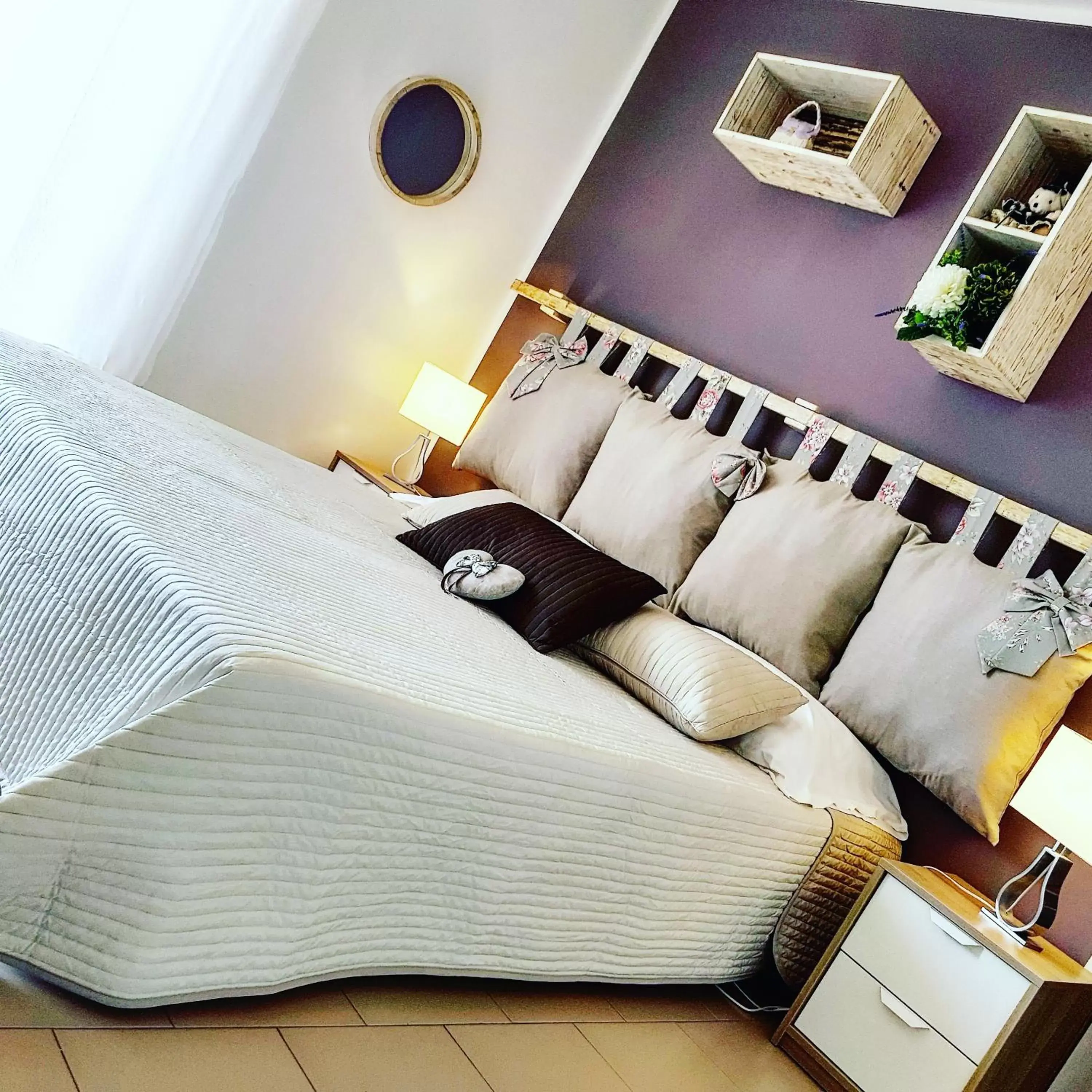 Bed in Pompei Suite