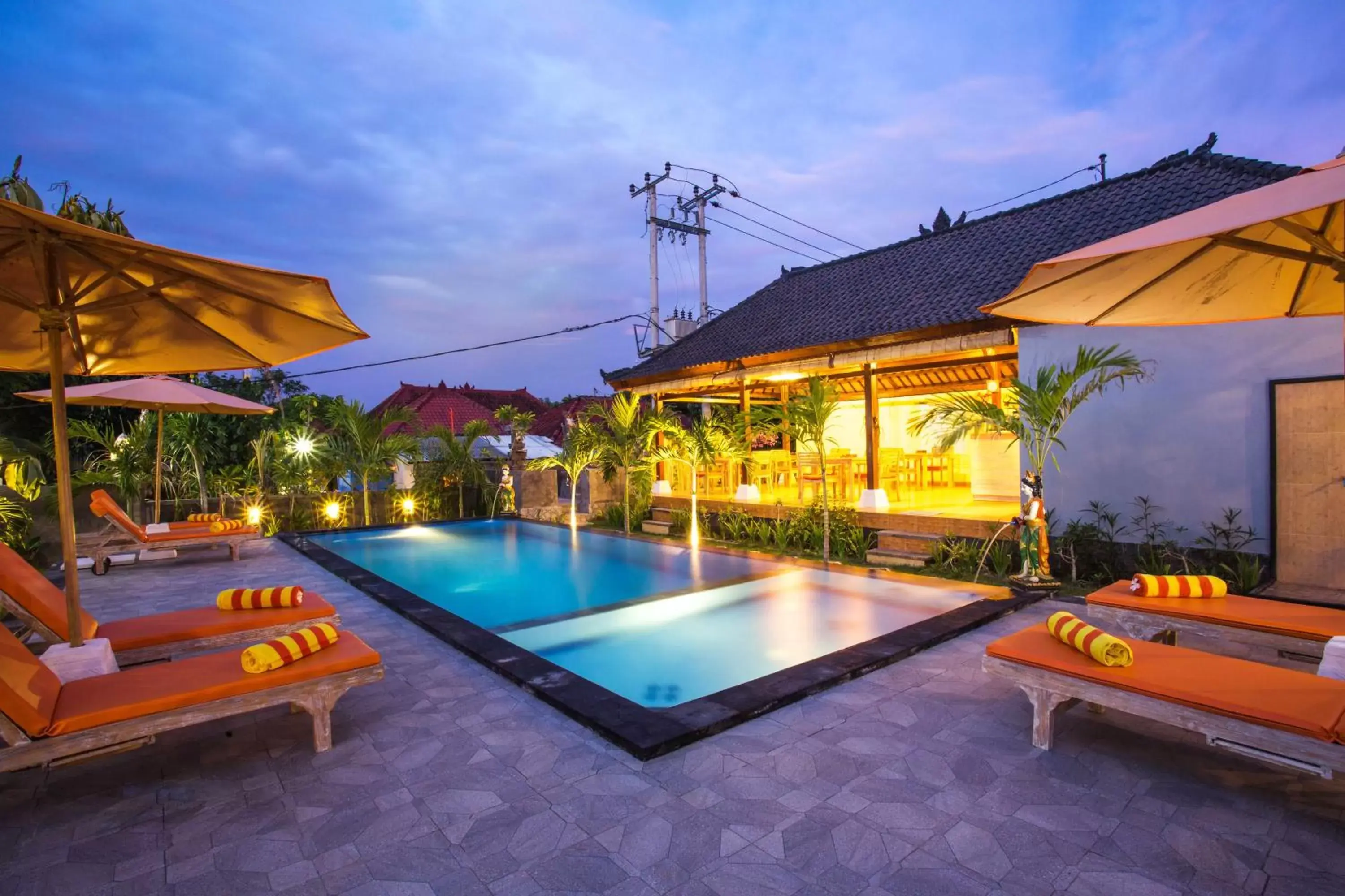 Night, Swimming Pool in Dinatah Lembongan Villas