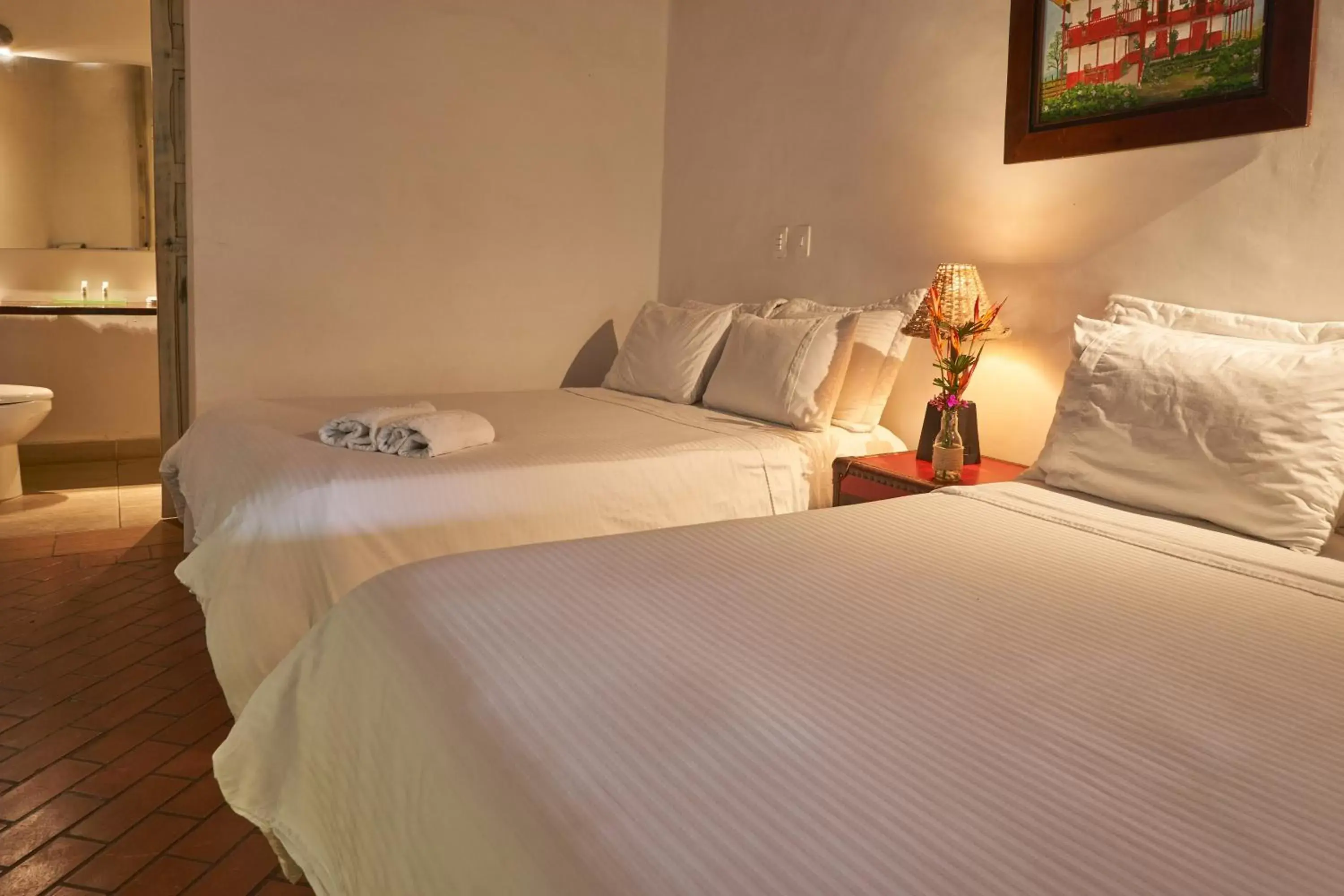 Bed in Hotel Hacienda Combia