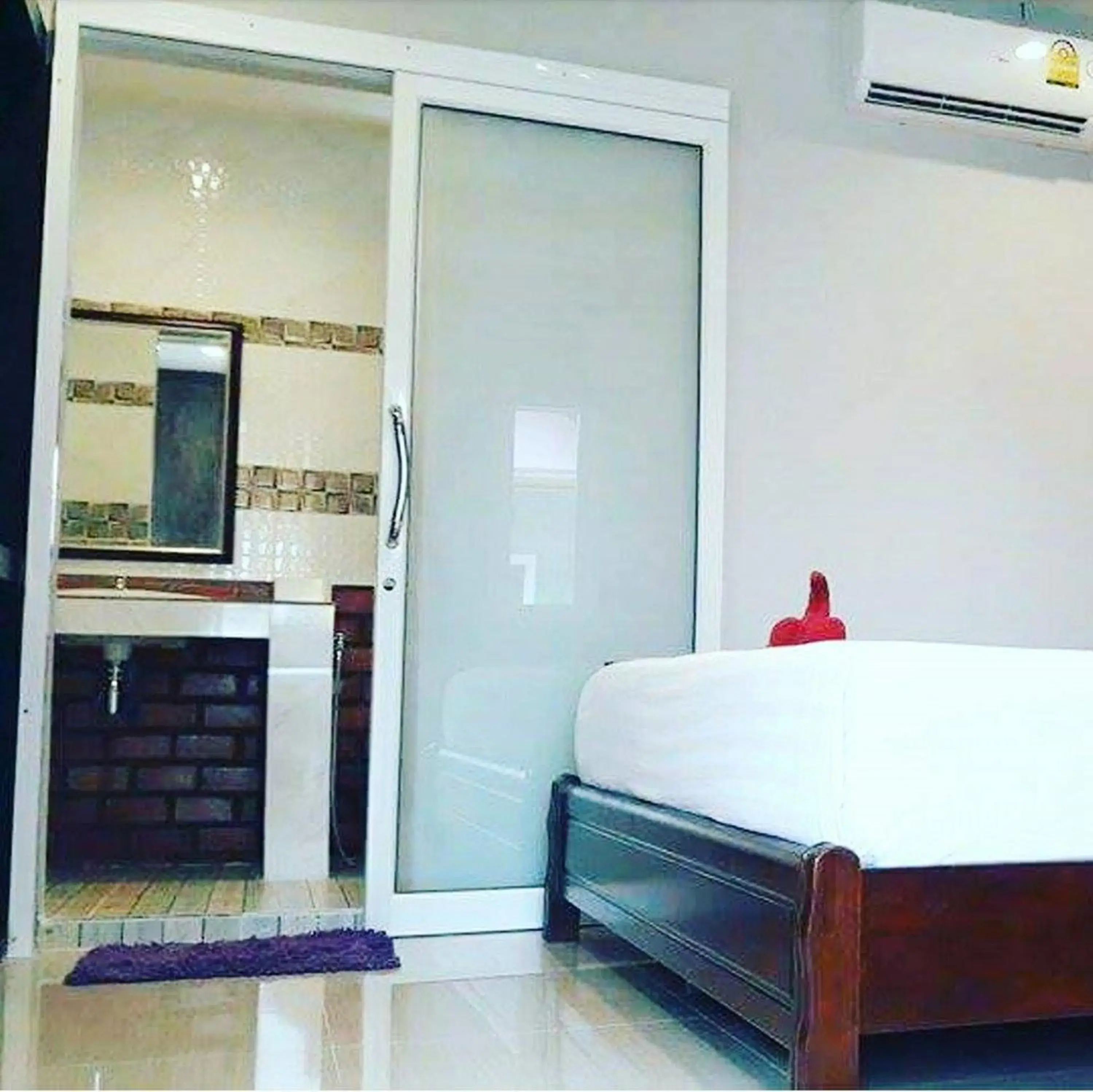 Bathroom, Bed in Lanta New Beach Bungalows - SHA Plus