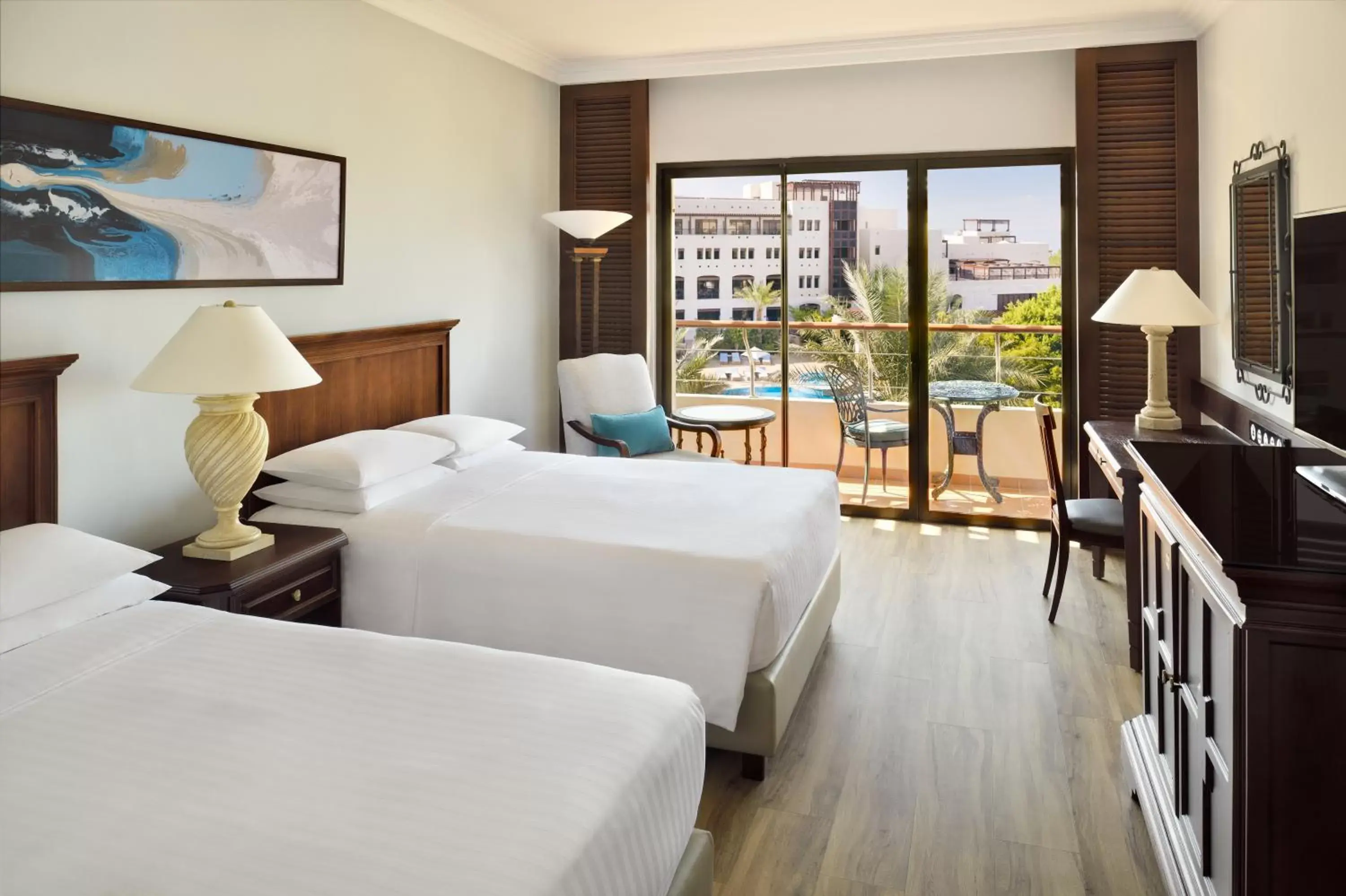 Bed in Dead Sea Marriott Resort & Spa
