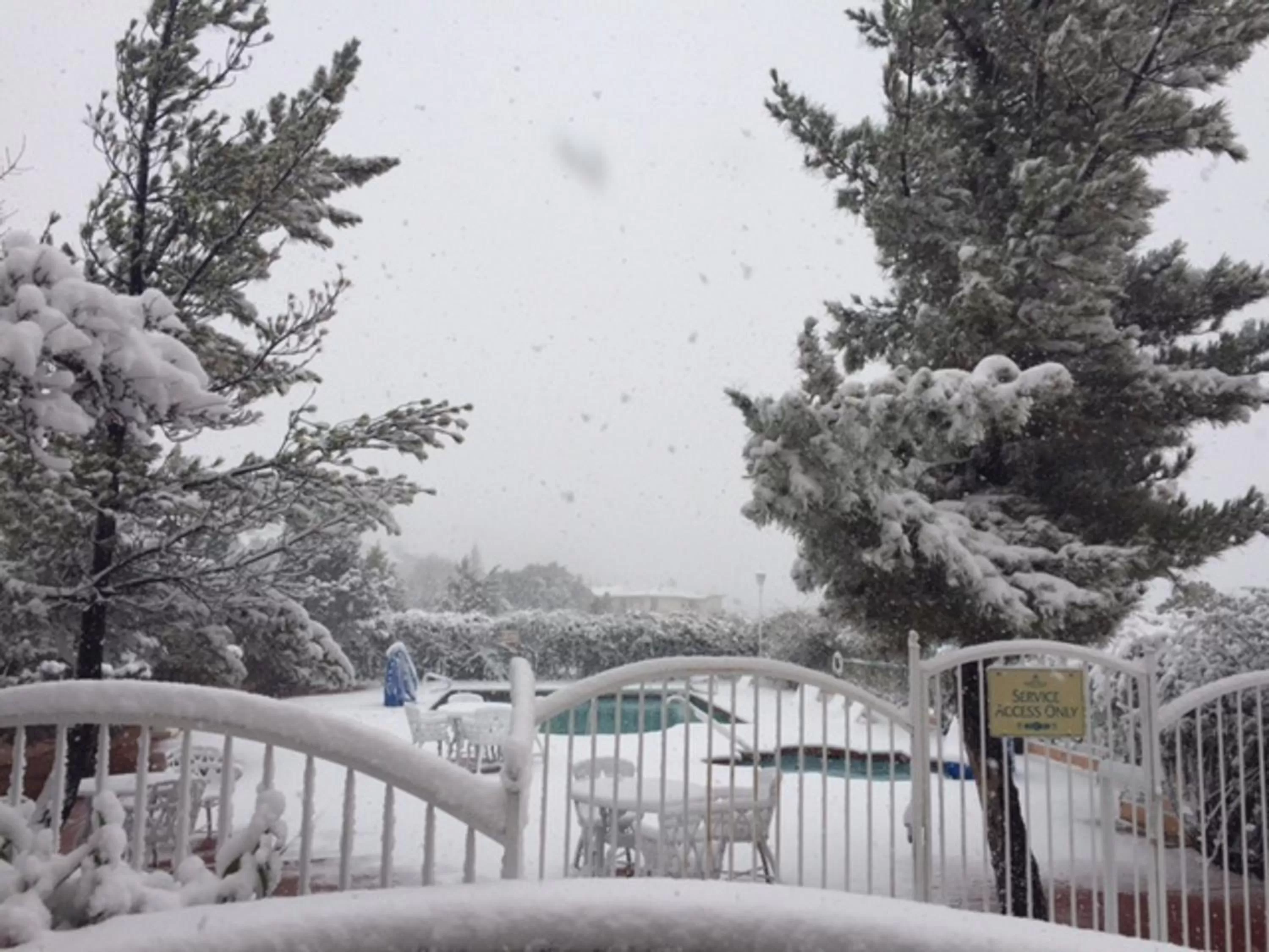 Winter in Forest Villas Hotel