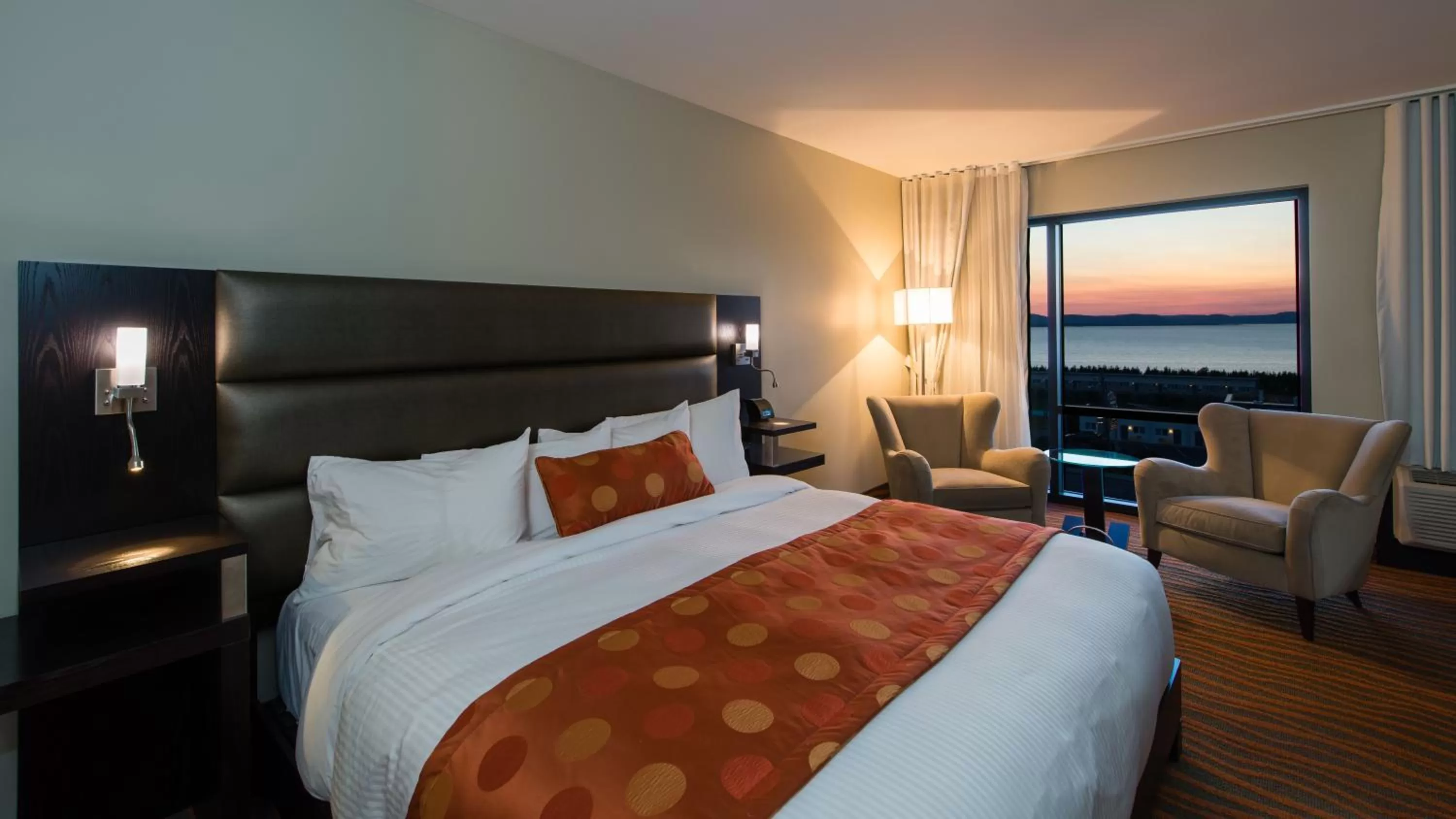 Decorative detail, Bed in Hotel Levesque