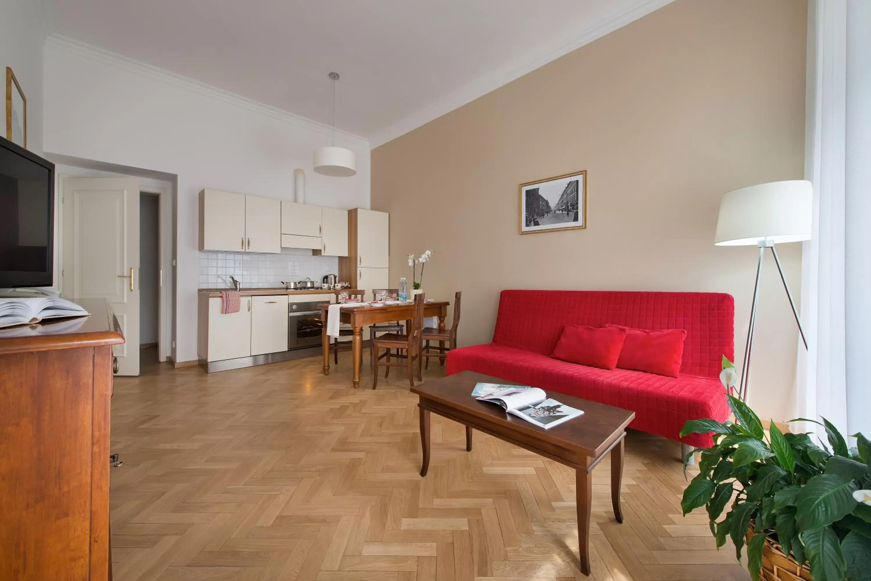 Kitchen or kitchenette in Hotel Suite Home Prague