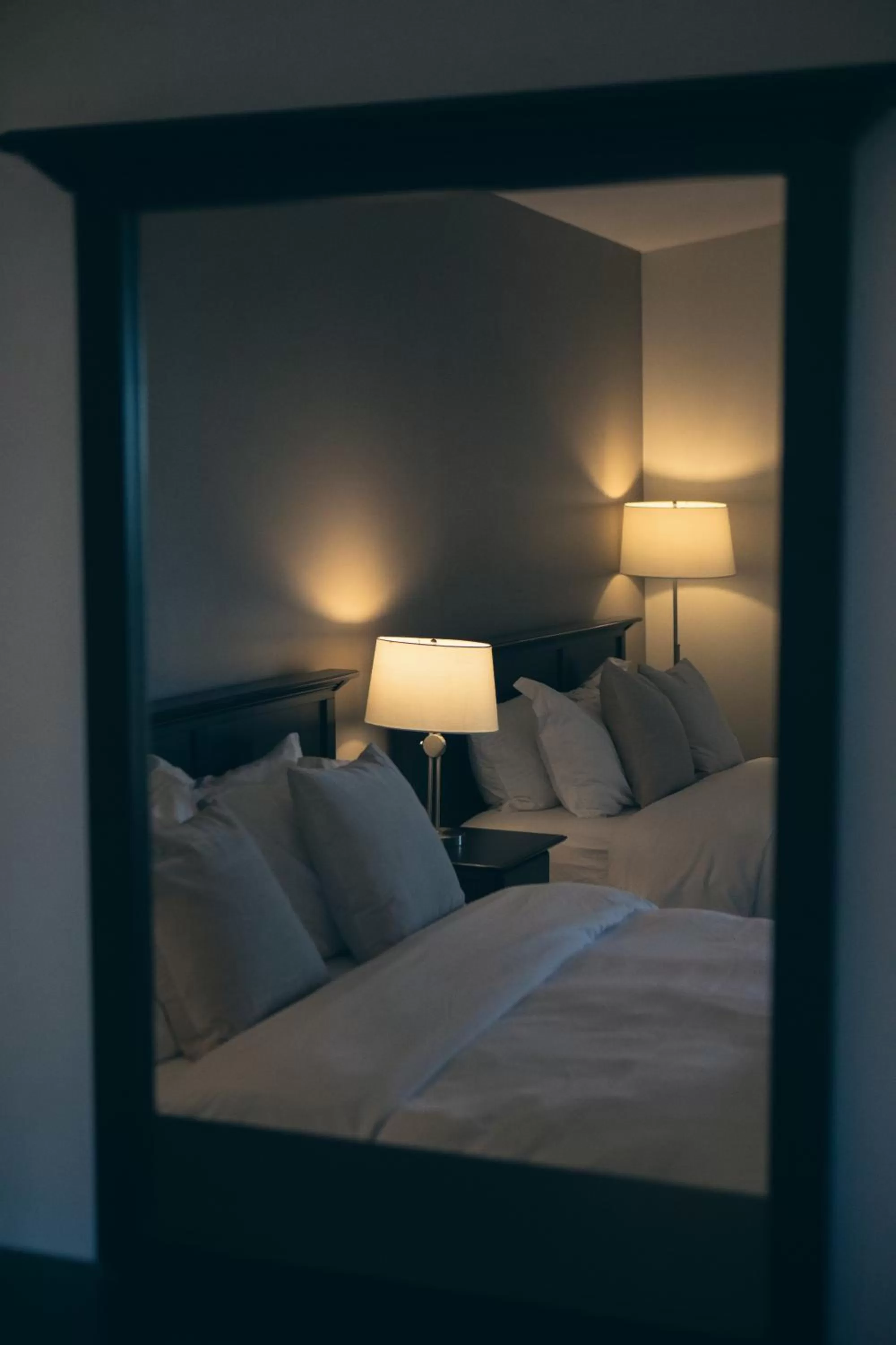 Bed in Le Montagnard, Auberge Hôtel & Chalets