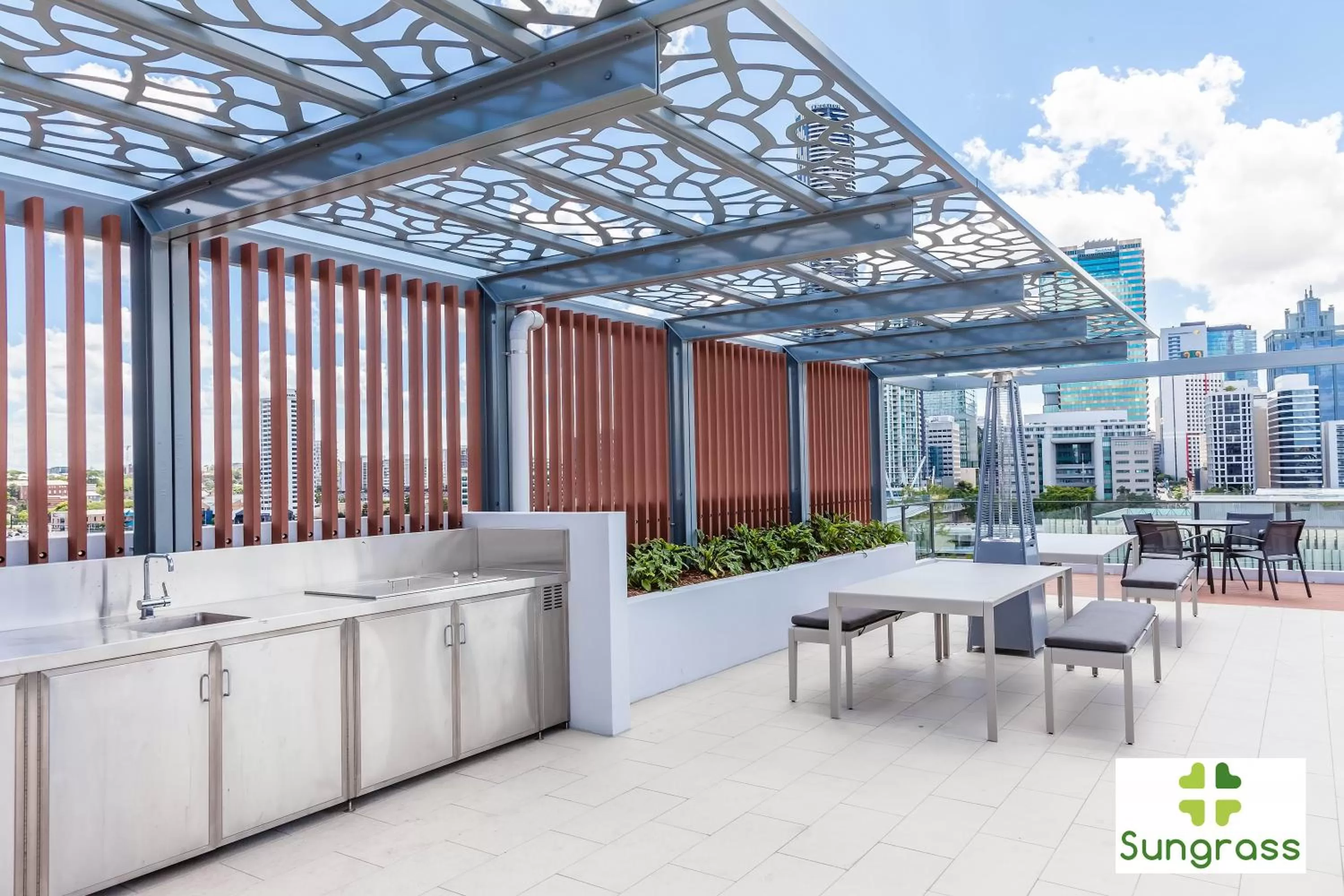 BBQ facilities in Fleet Lane Apartments