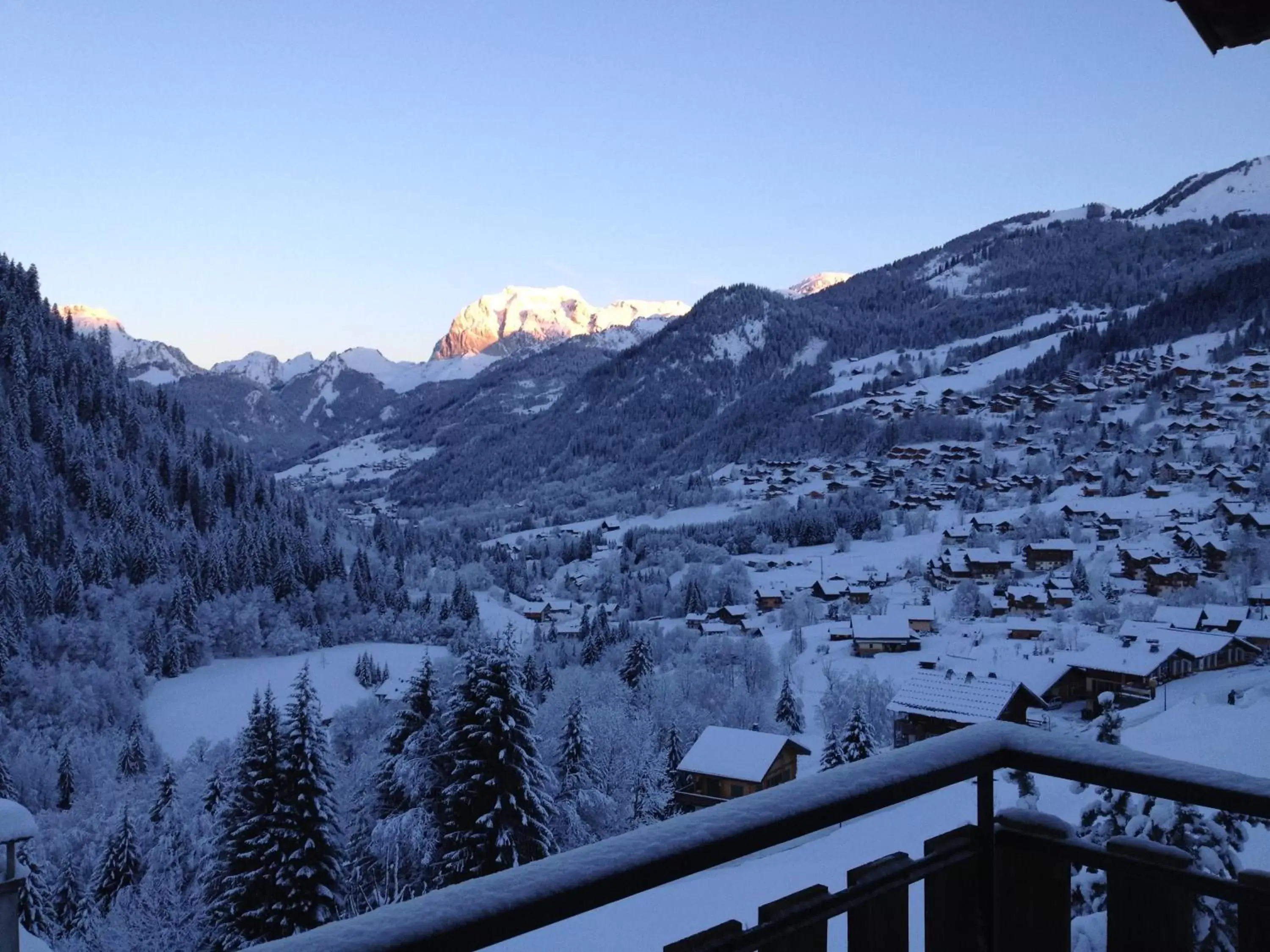 View (from property/room), Winter in Hotel Bergerie Chatel