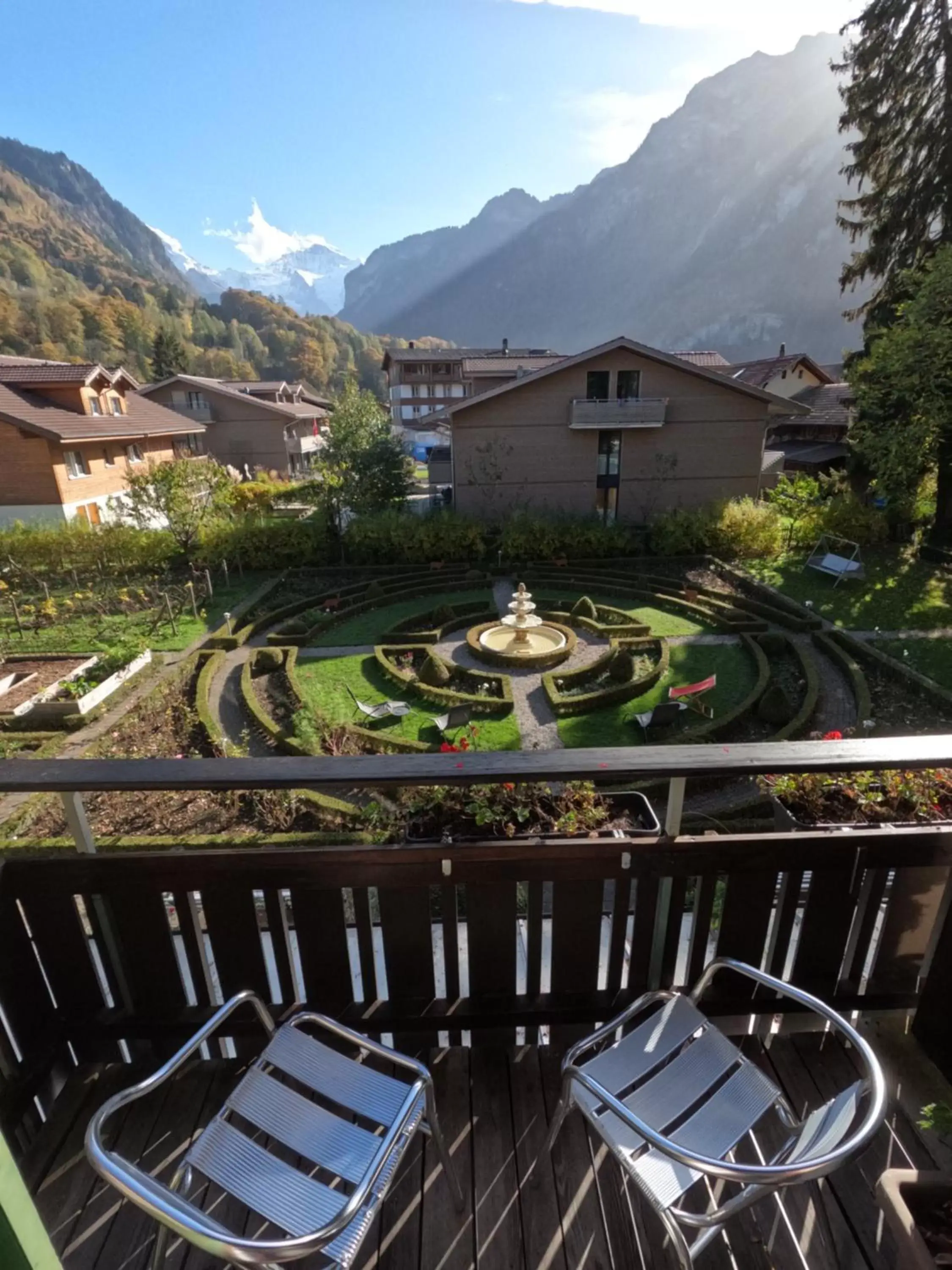 Natural landscape, Balcony/Terrace in Alpenrose Hotel and Gardens