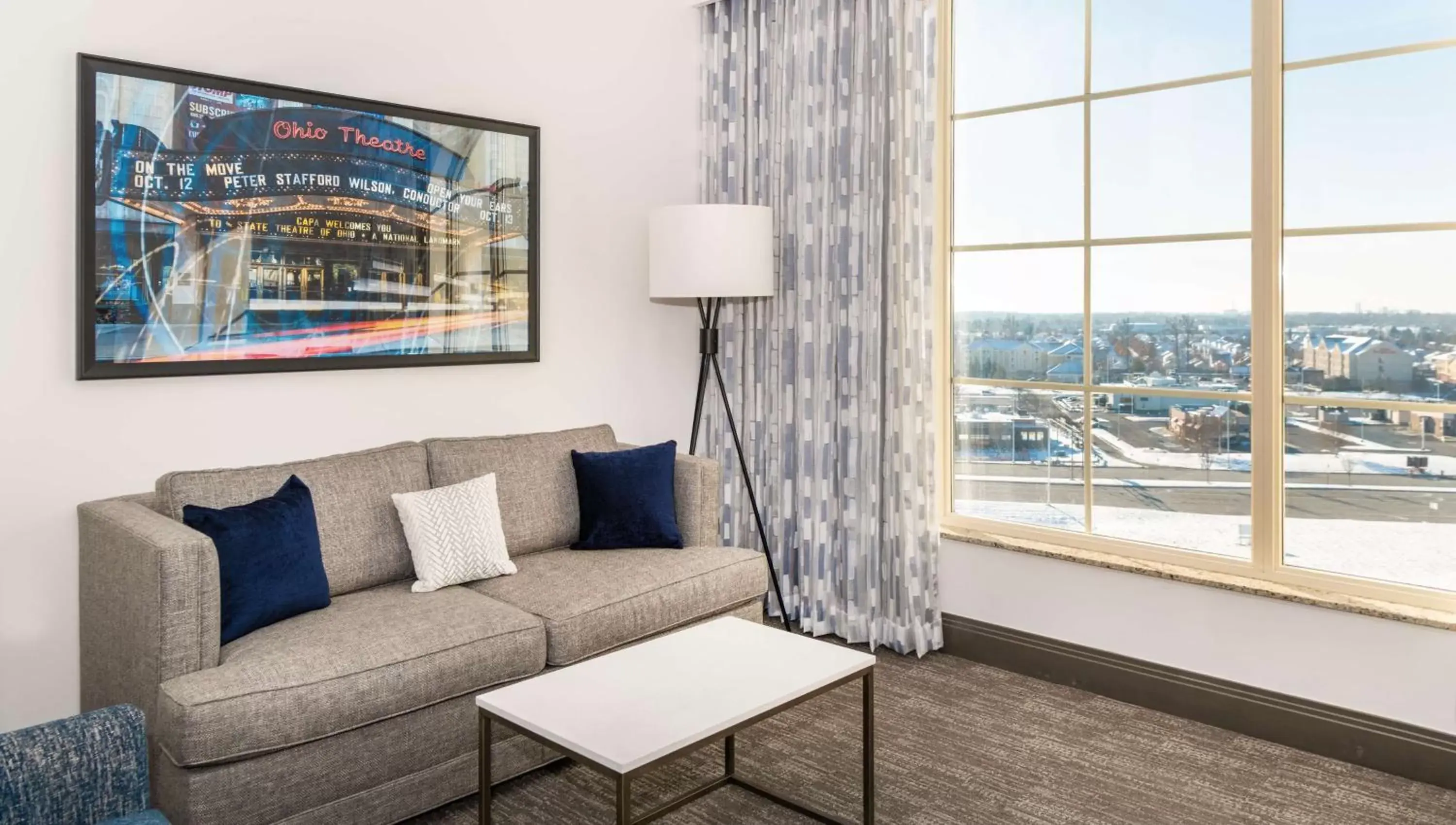 Living room, Seating Area in Hilton Columbus/Polaris