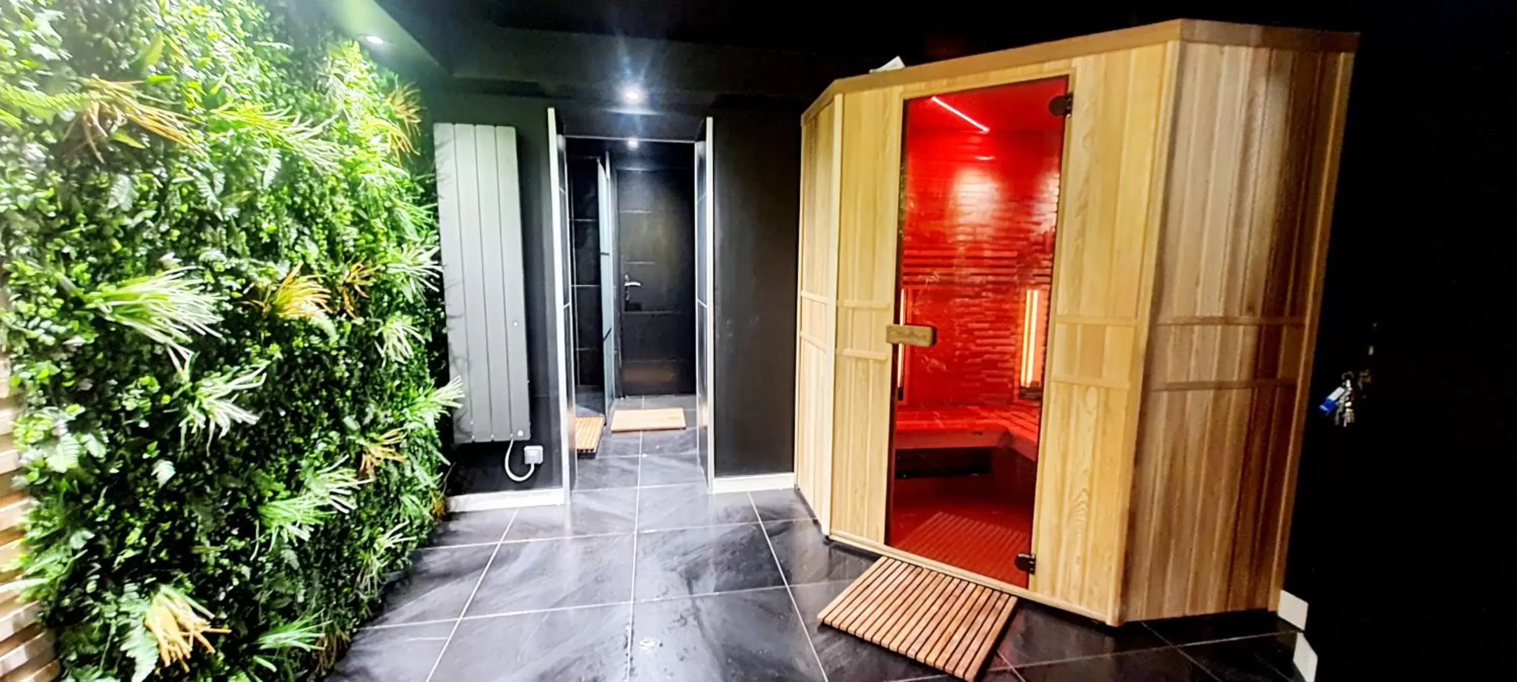 Sauna in Le Bras d'or Apparts et Spa