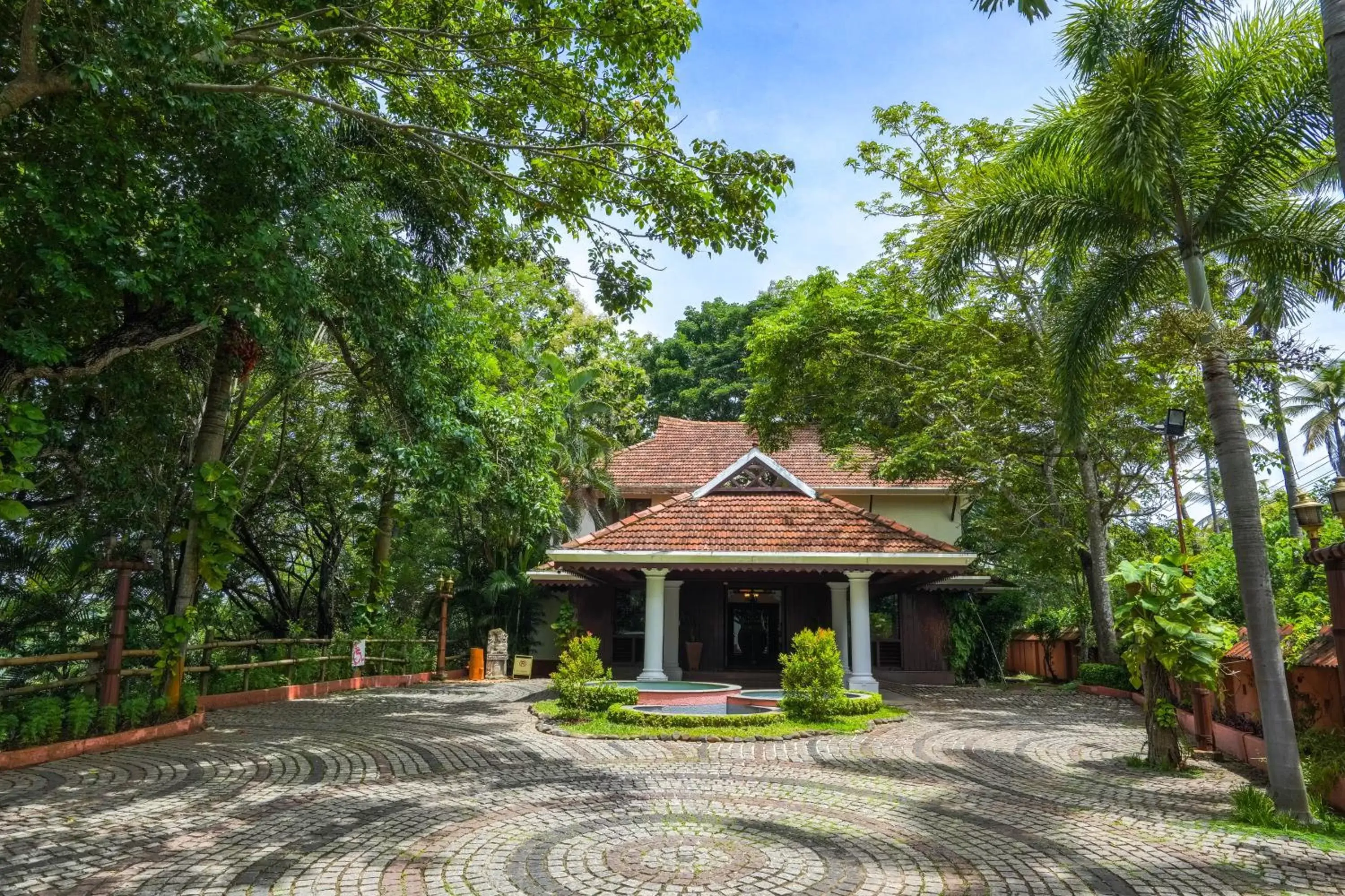 Facade/entrance, Property Building in Fragrant Nature Backwater Resort & Ayurveda Spa Kollam