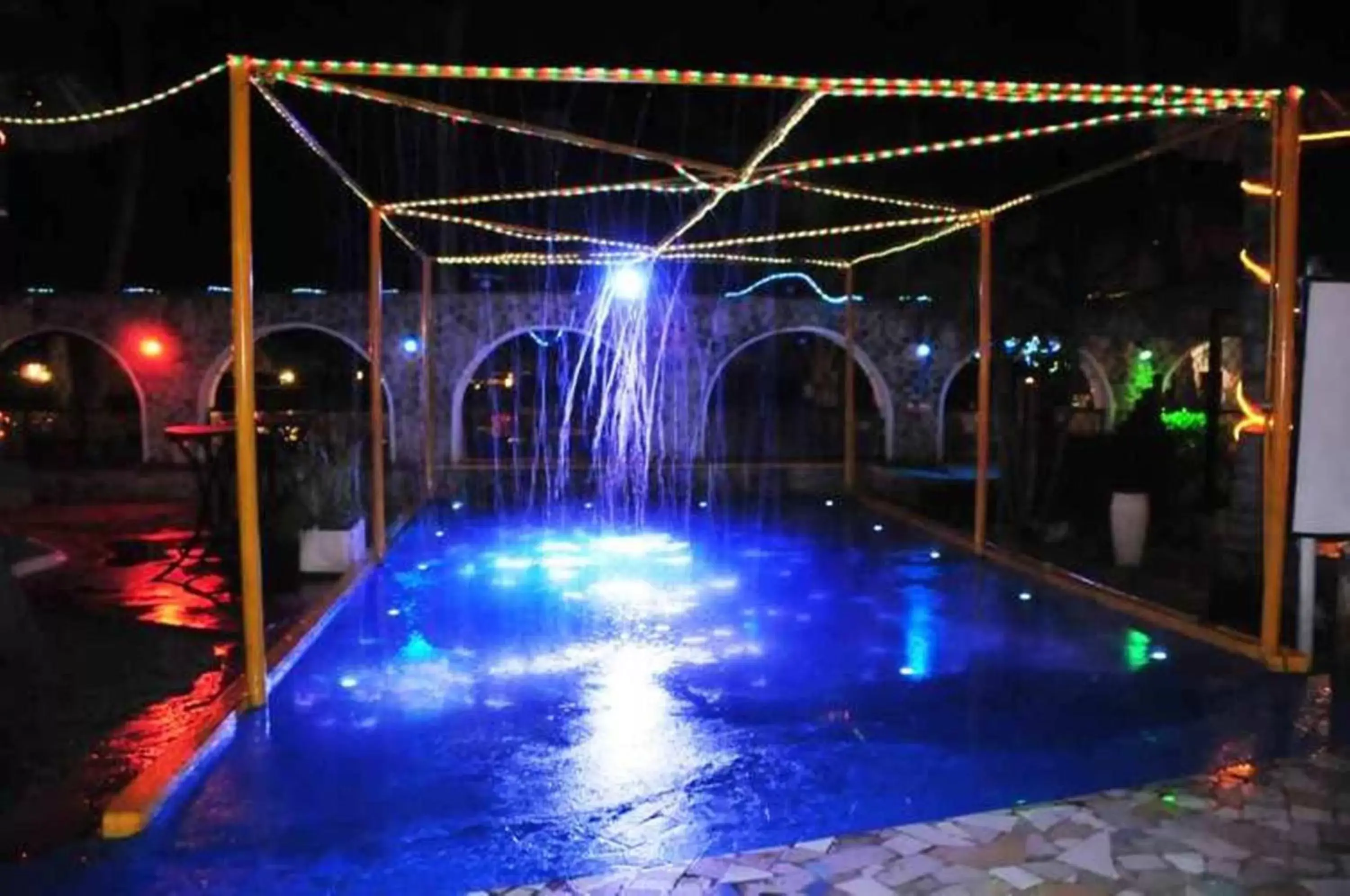 Night, Swimming Pool in Jangwani Sea Breeze Resort